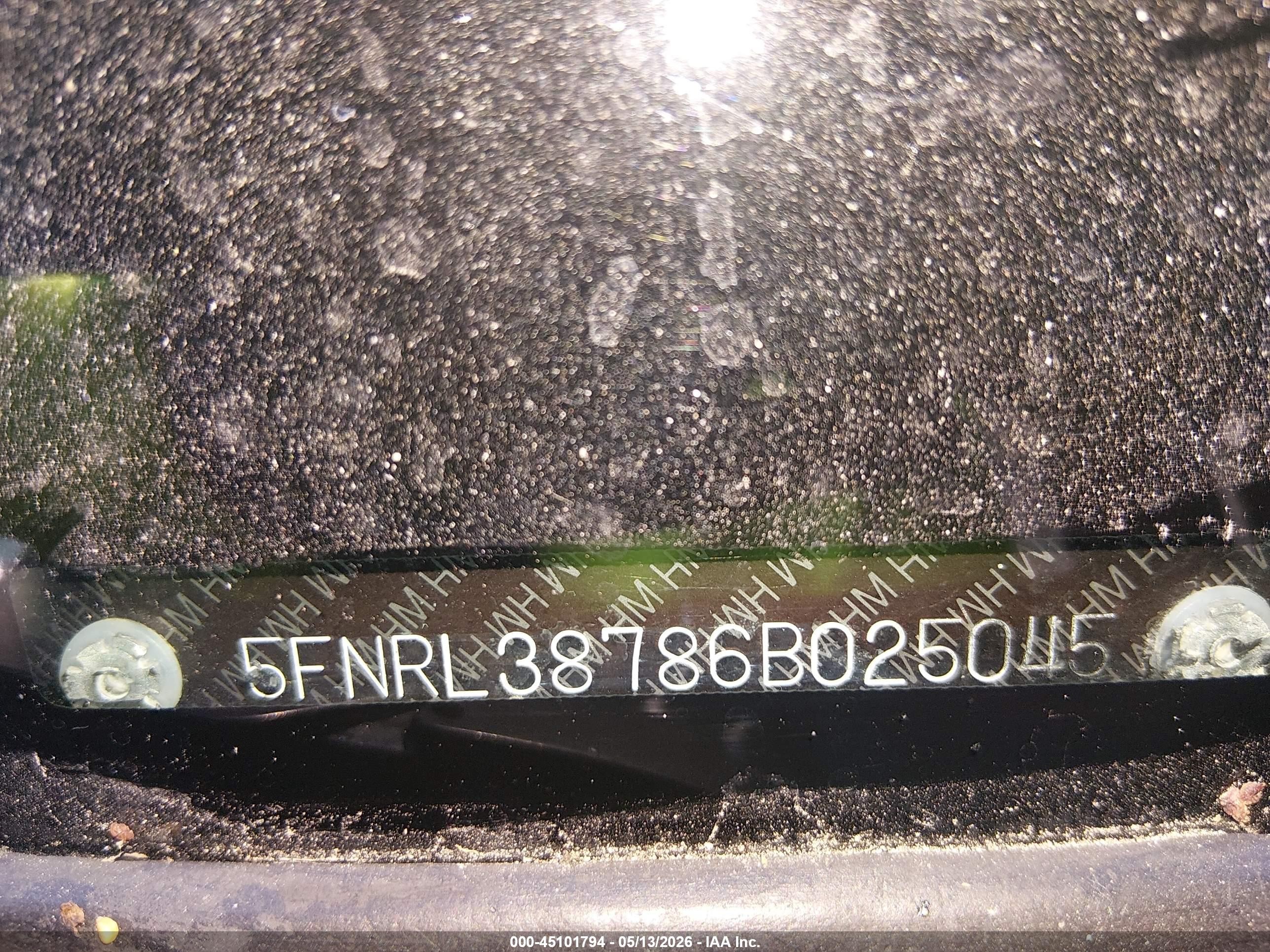2006 Honda Odyssey Ex-l Teal vin: 5FNRL38786B025045