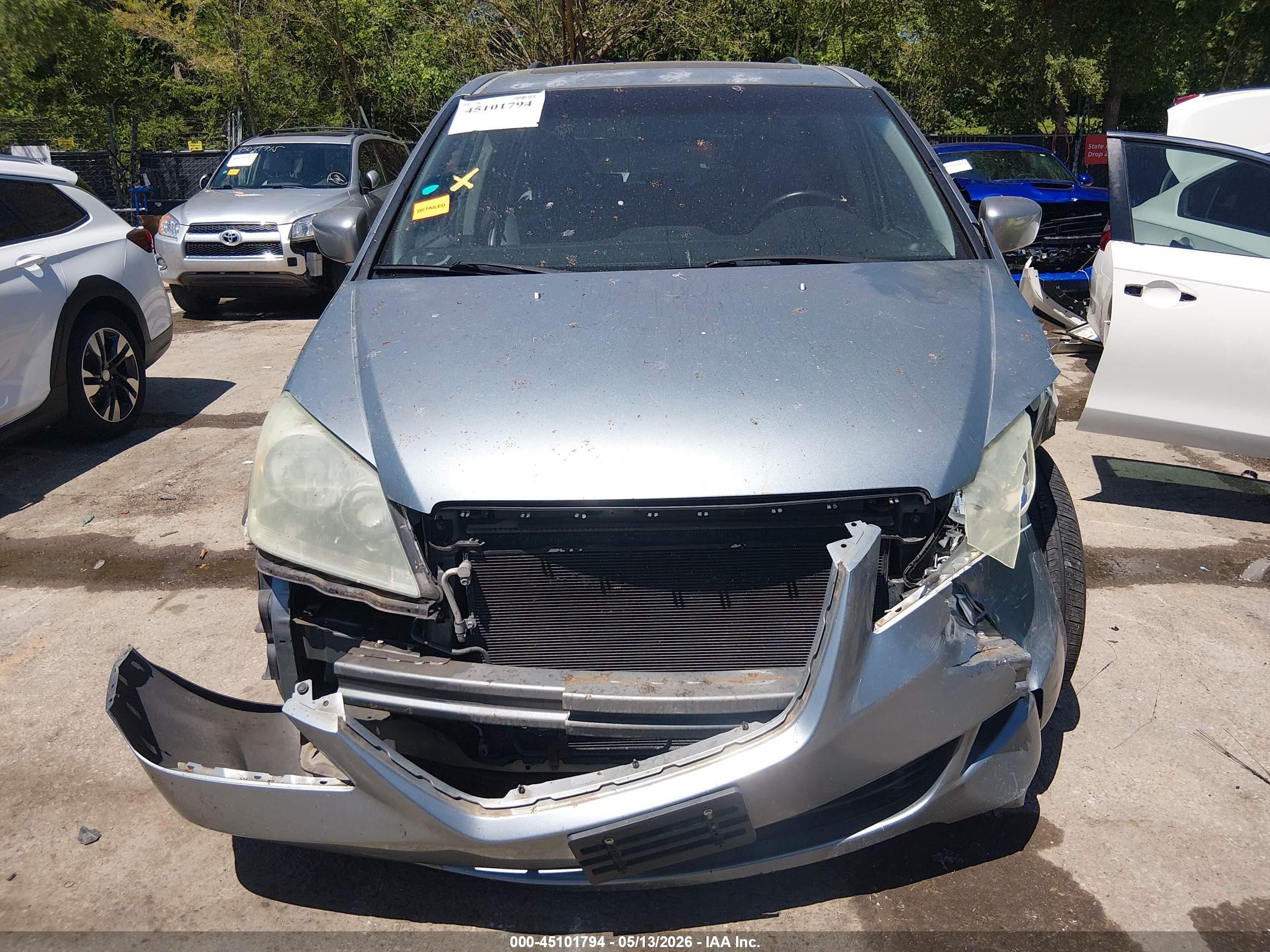 2006 Honda Odyssey Ex-l Teal vin: 5FNRL38786B025045