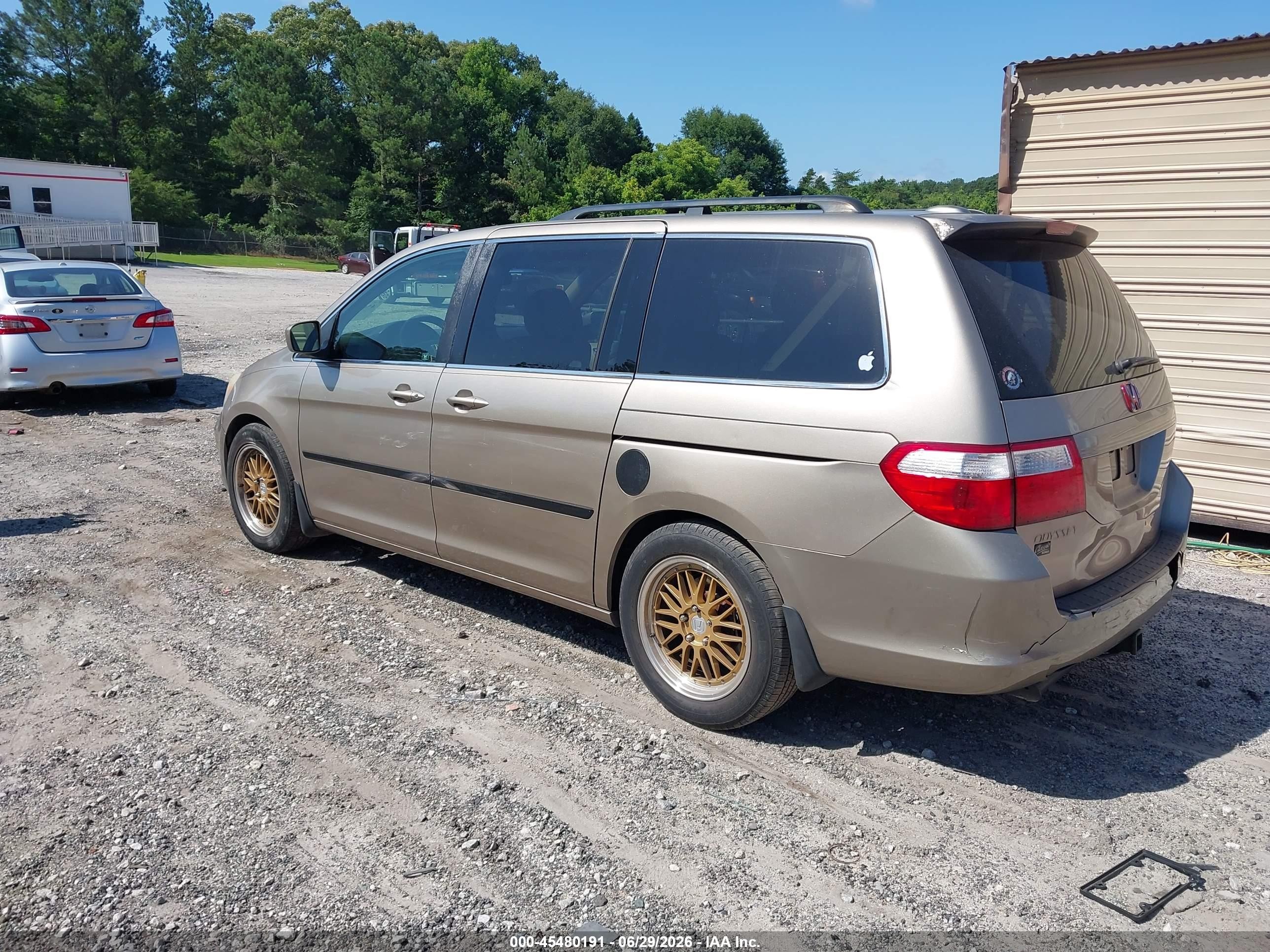 2006 Honda Odyssey Ex-l Tan vin: 5FNRL38786B070924