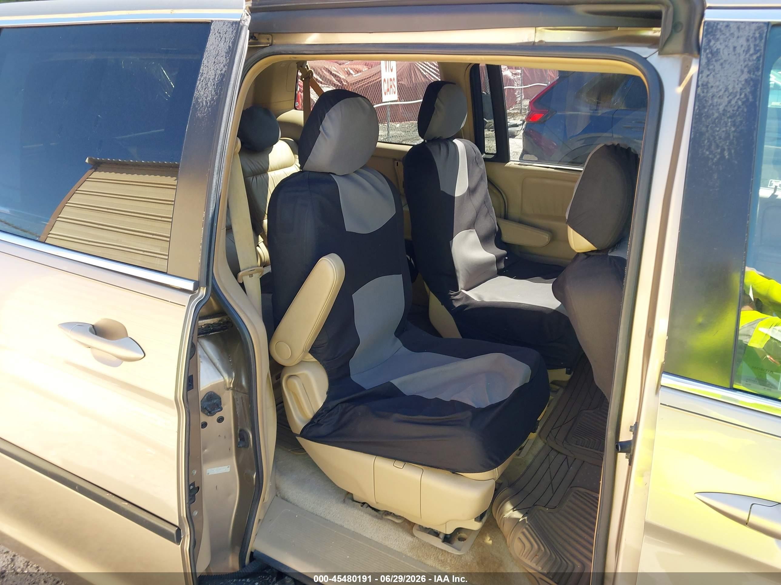 2006 Honda Odyssey Ex-l Tan vin: 5FNRL38786B070924