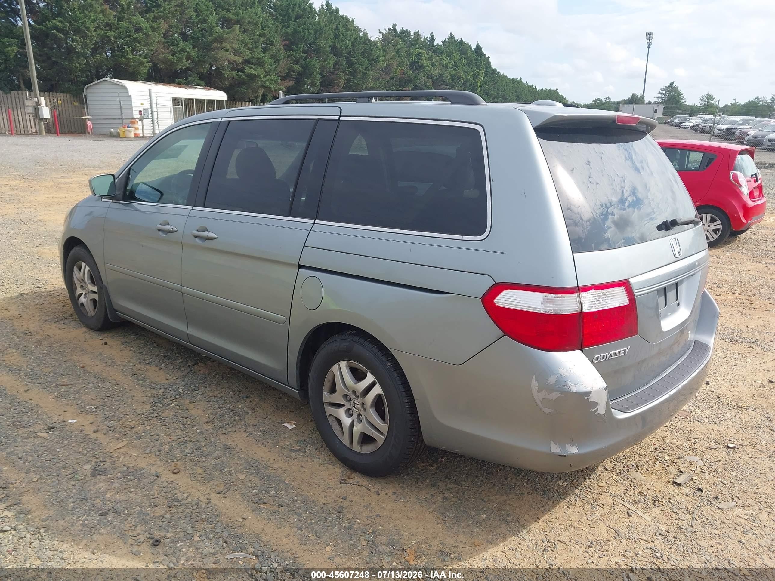 2006 Honda Odyssey Ex-l Серебряный vin: 5FNRL38786B079350