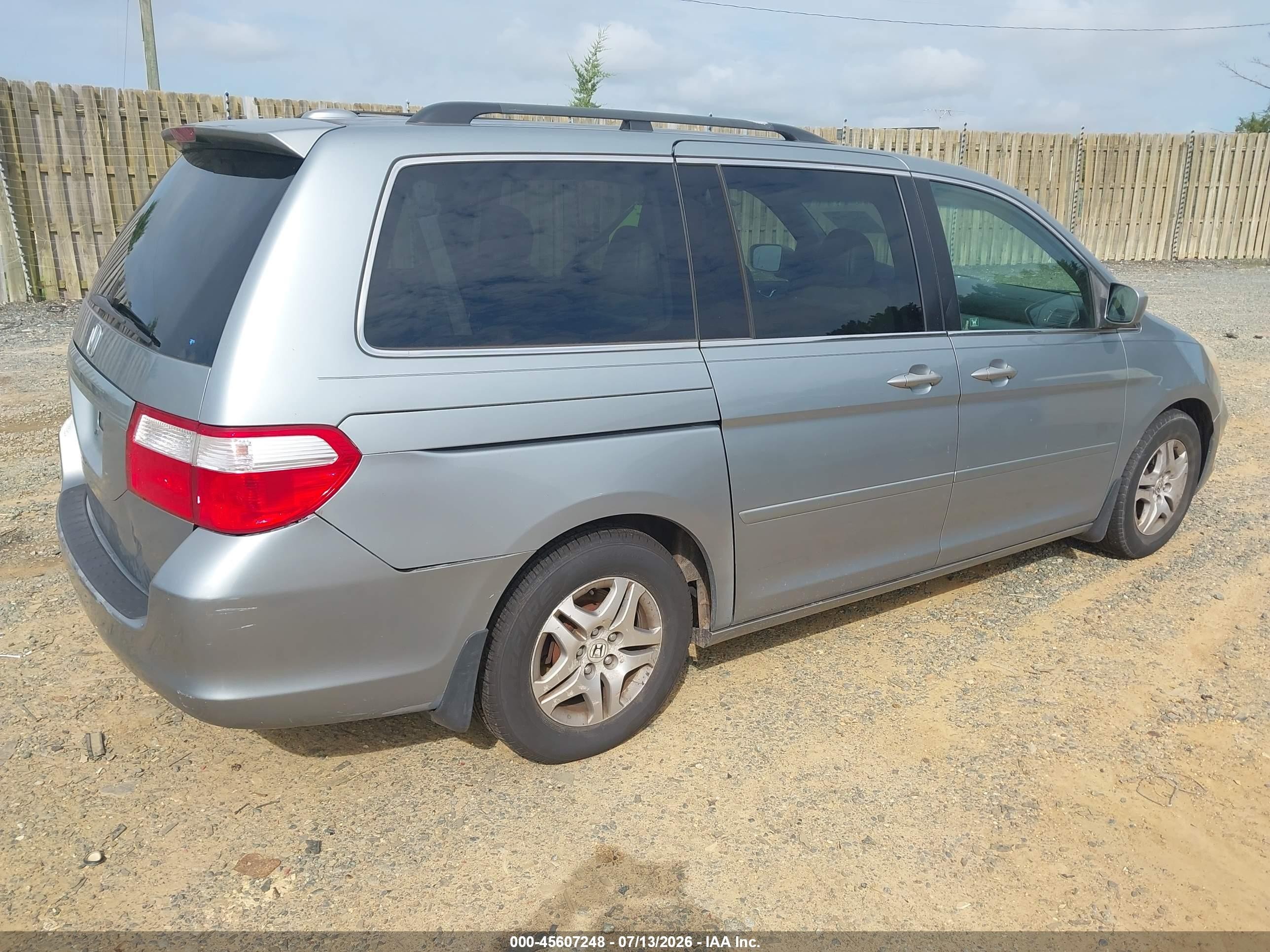 2006 Honda Odyssey Ex-l Серебряный vin: 5FNRL38786B079350
