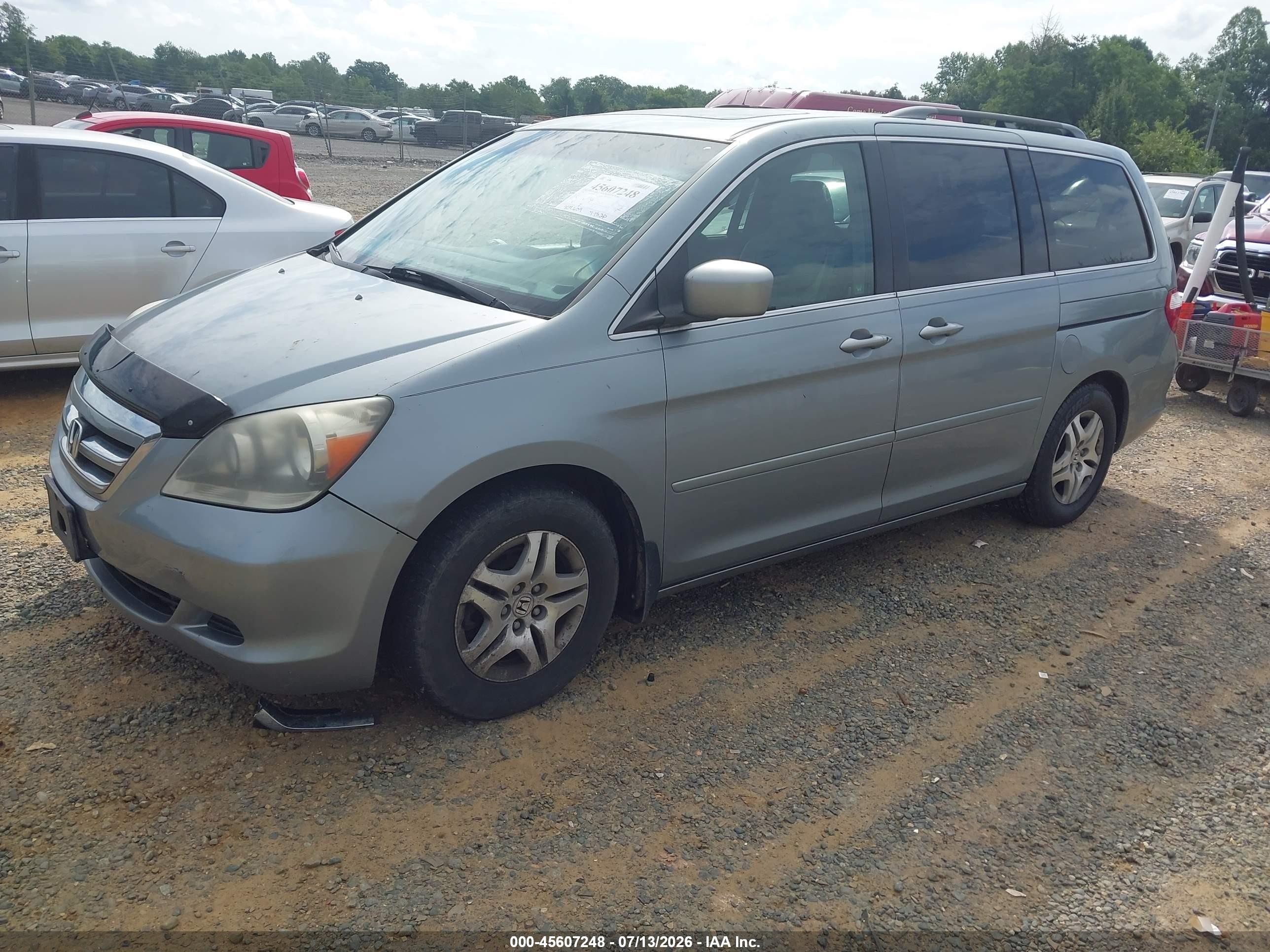 2006 Honda Odyssey Ex-l Серебряный vin: 5FNRL38786B079350