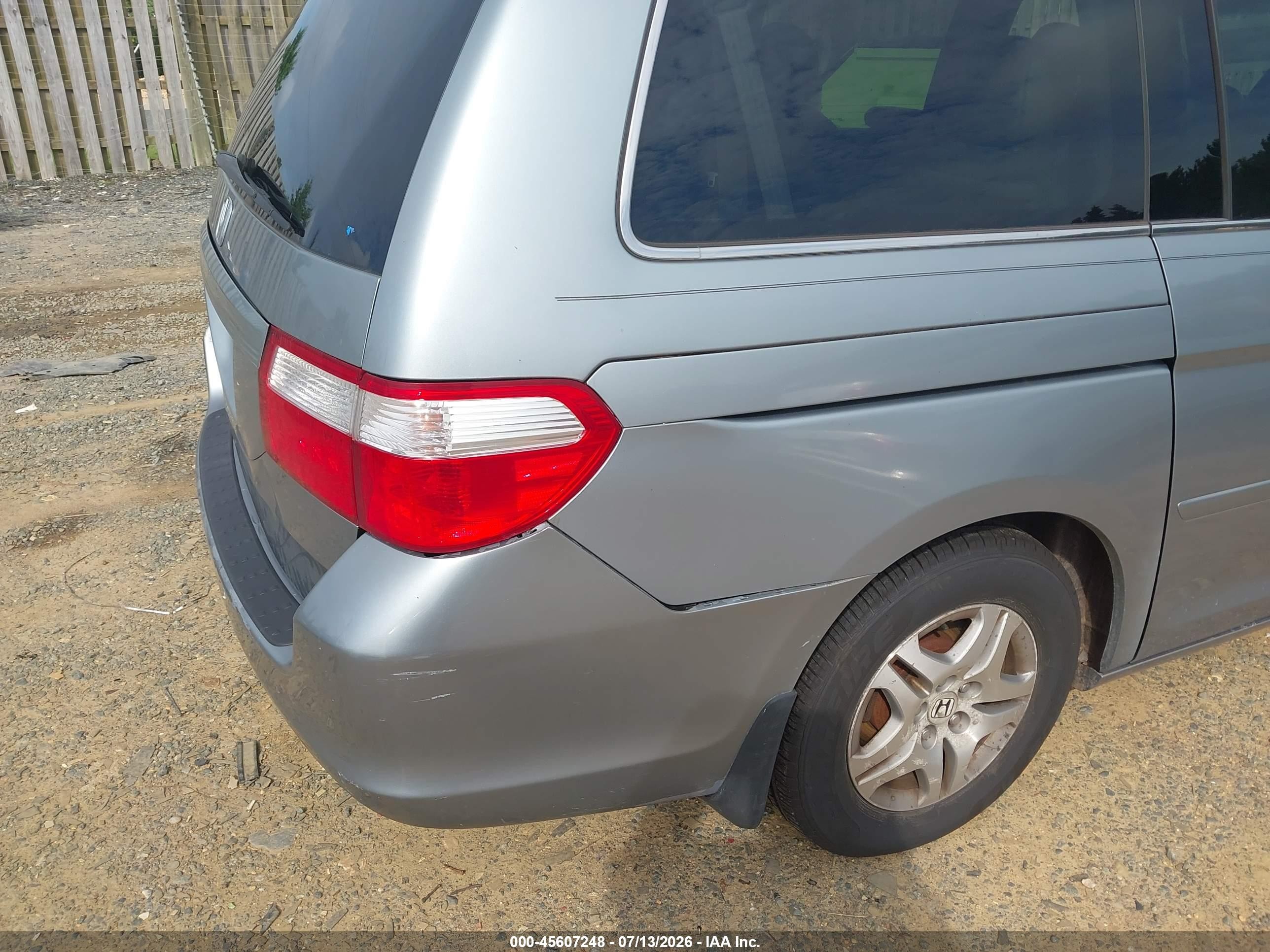 2006 Honda Odyssey Ex-l Серебряный vin: 5FNRL38786B079350