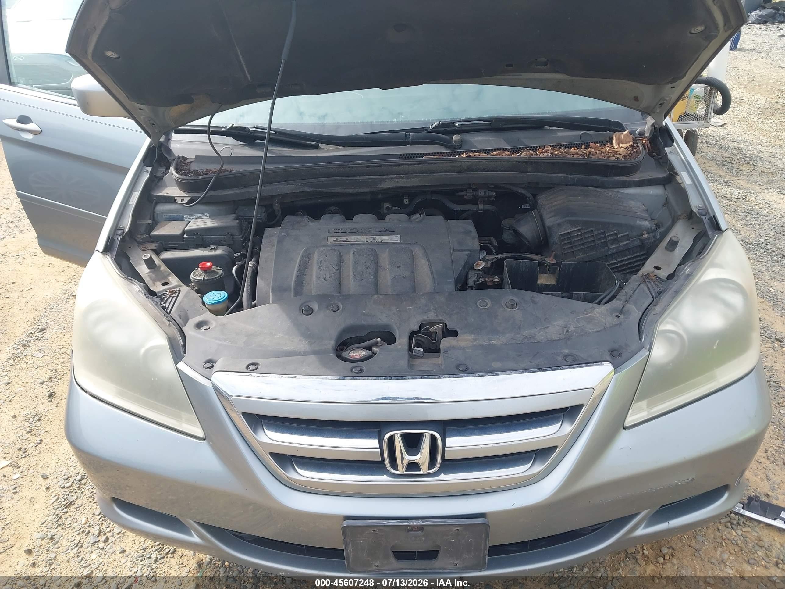 2006 Honda Odyssey Ex-l Серебряный vin: 5FNRL38786B079350