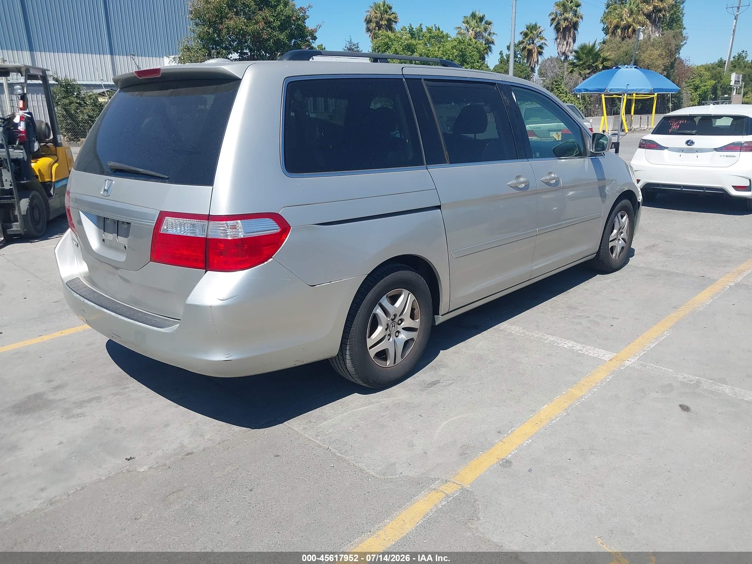 2006 Honda Odyssey Ex-l Silver vin: 5FNRL38786B091790