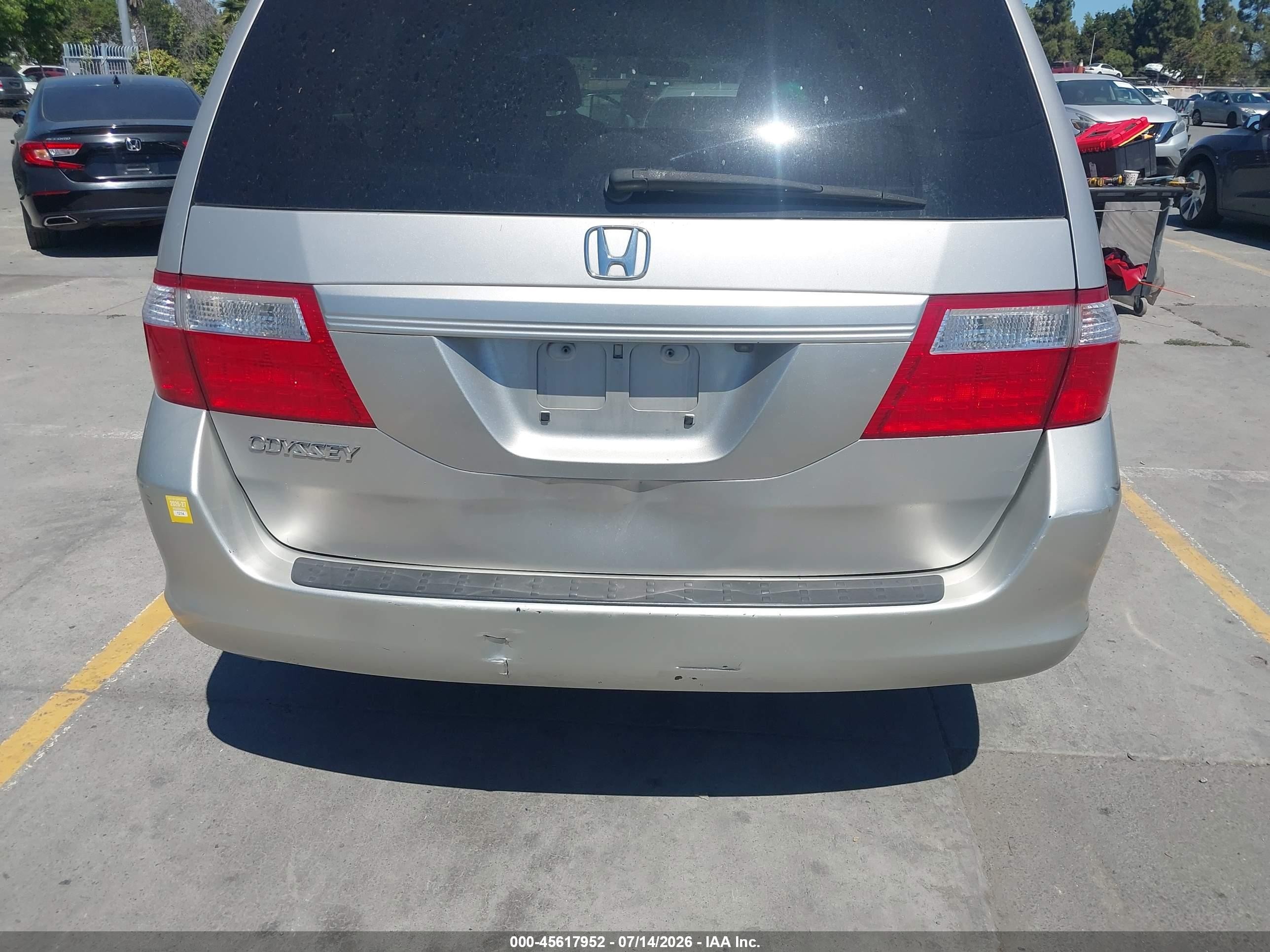 2006 Honda Odyssey Ex-l Silver vin: 5FNRL38786B091790