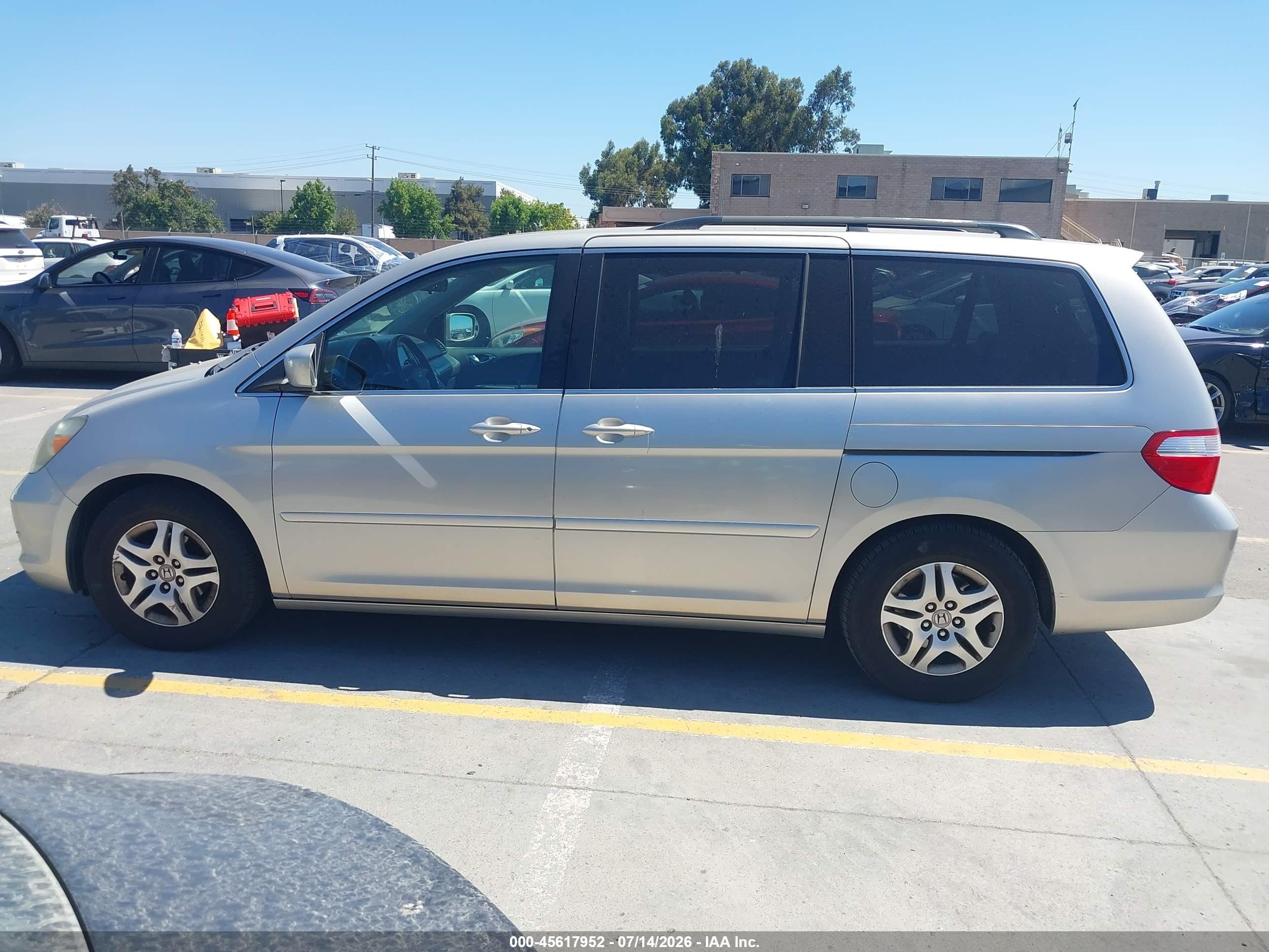 2006 Honda Odyssey Ex-l Silver vin: 5FNRL38786B091790
