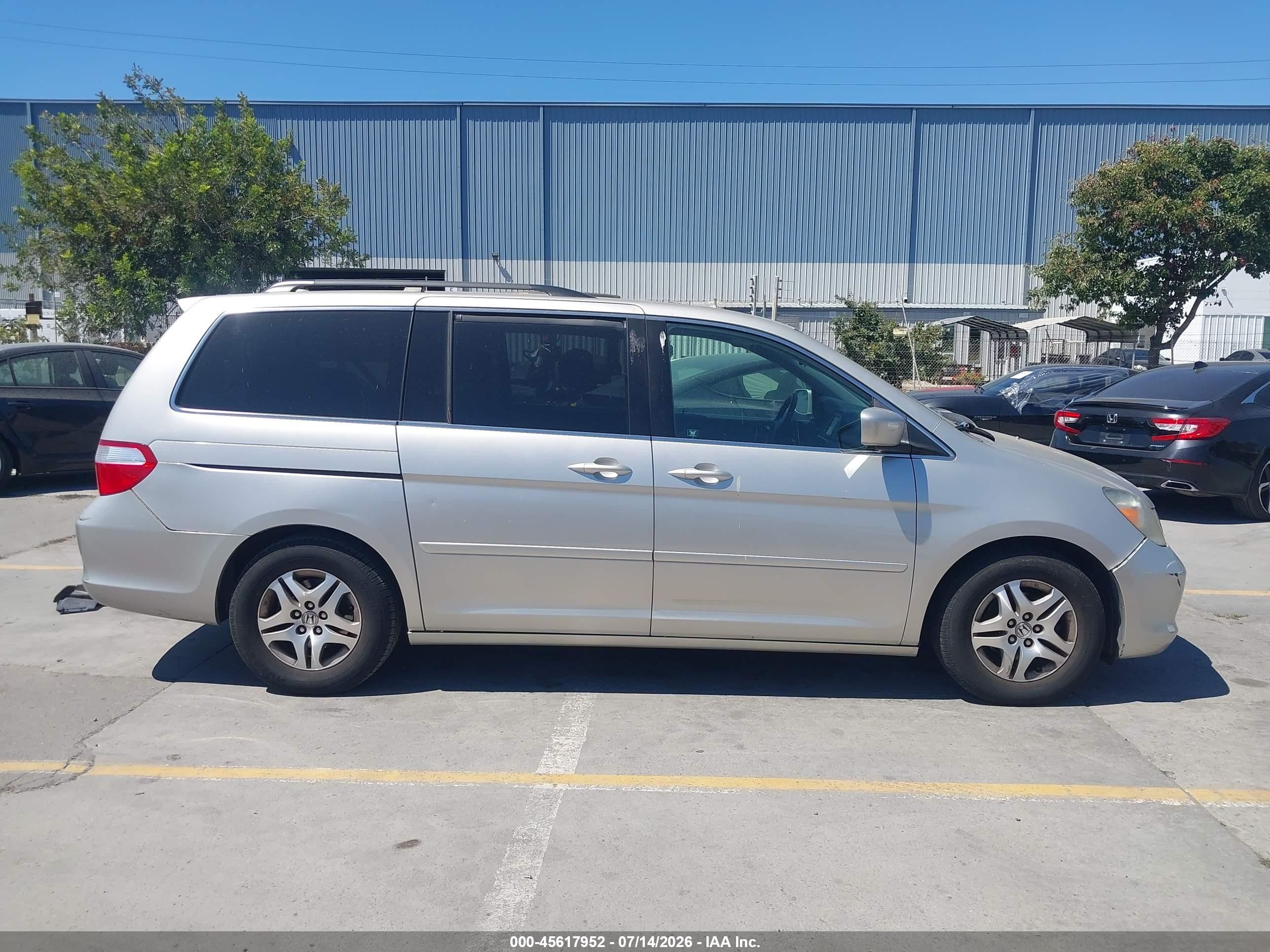 2006 Honda Odyssey Ex-l Silver vin: 5FNRL38786B091790