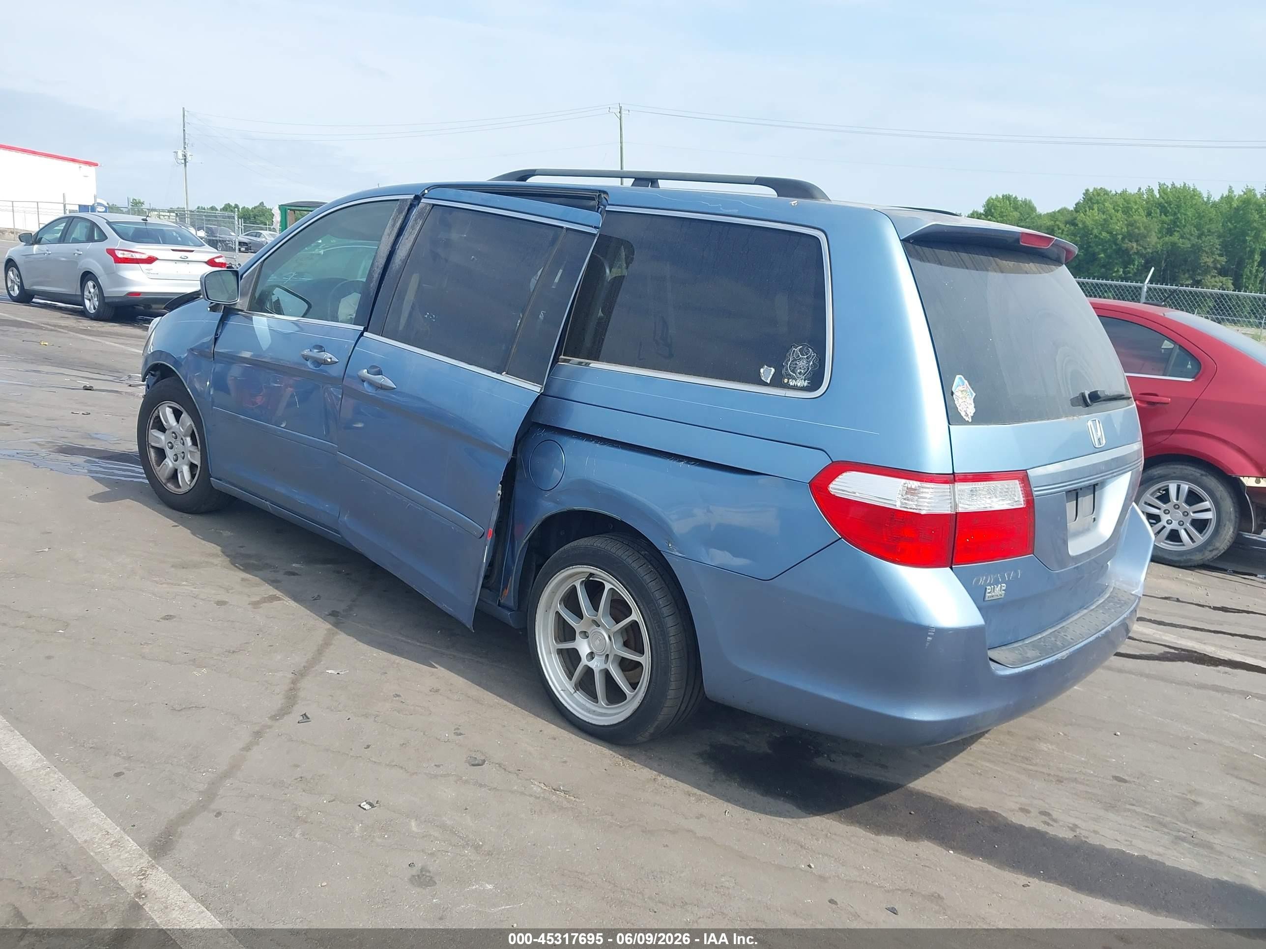 2006 Honda Odyssey Ex-l Blue vin: 5FNRL38786B112167