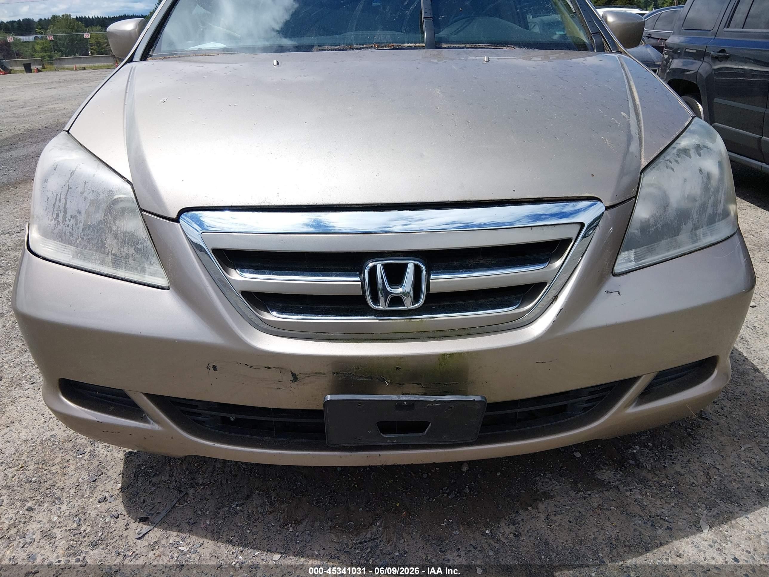 2006 Honda Odyssey Ex-l Gold vin: 5FNRL38786B430757