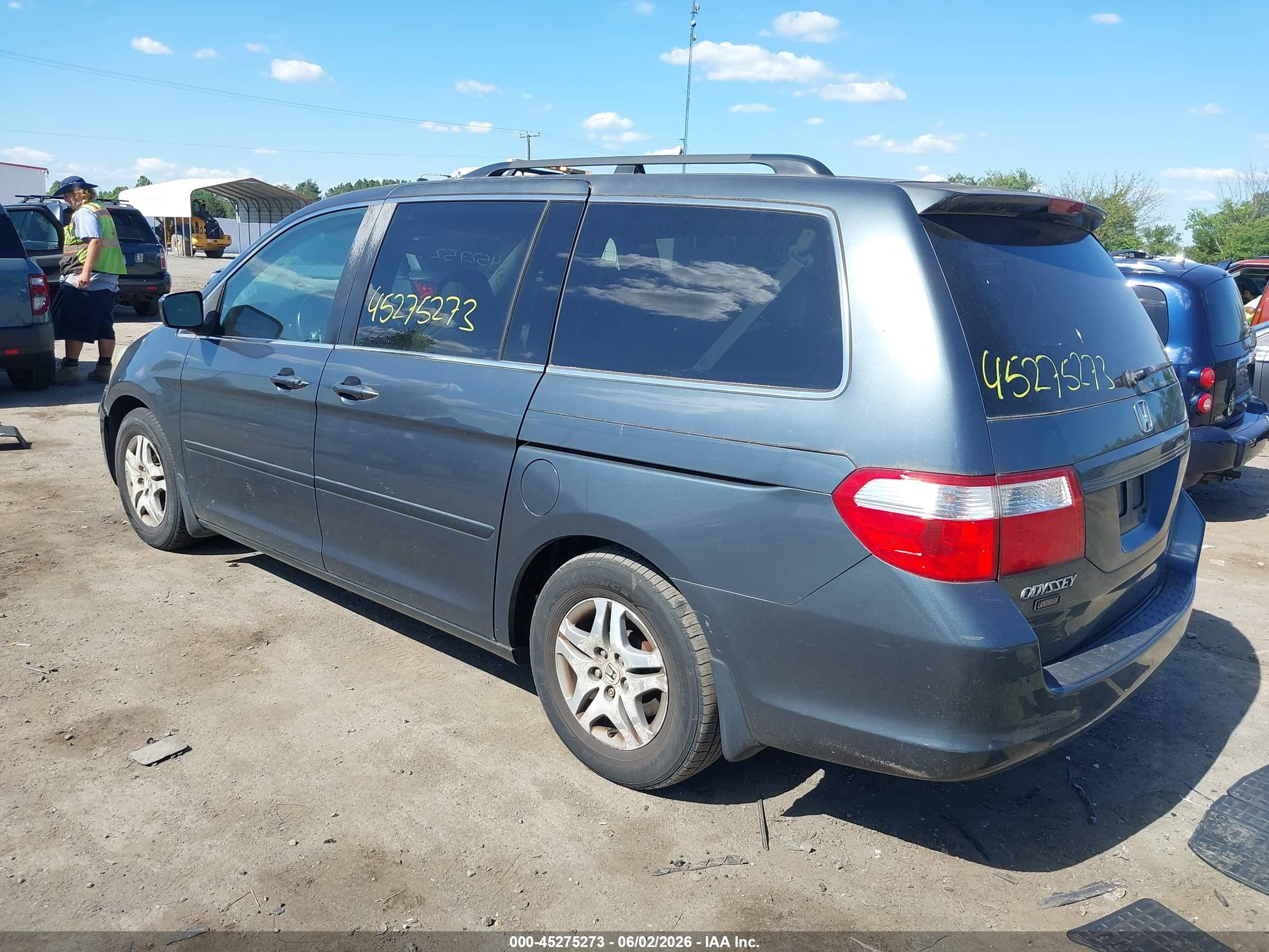 2006 Honda Odyssey Ex-l Gray vin: 5FNRL38786B442052