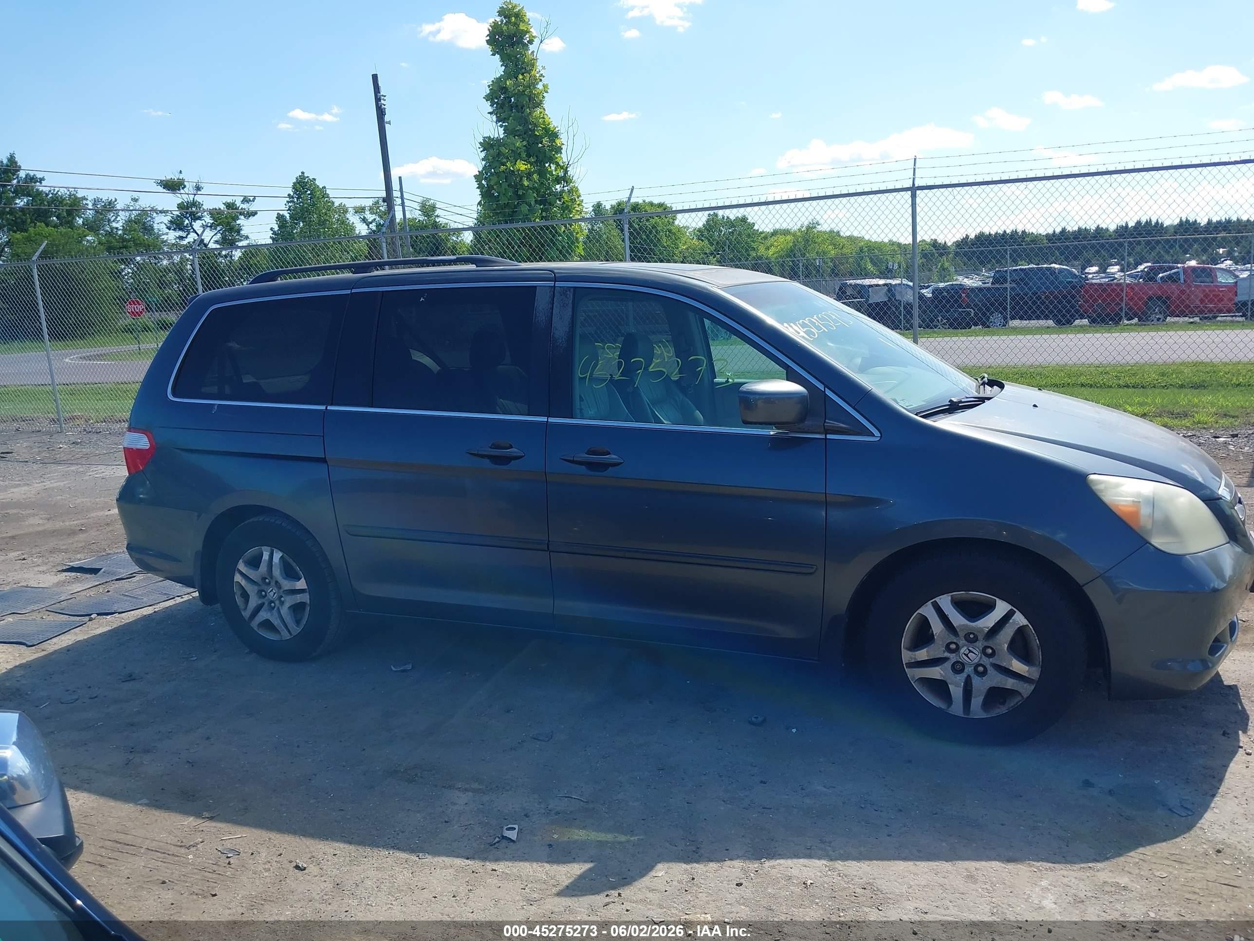 2006 Honda Odyssey Ex-l Gray vin: 5FNRL38786B442052