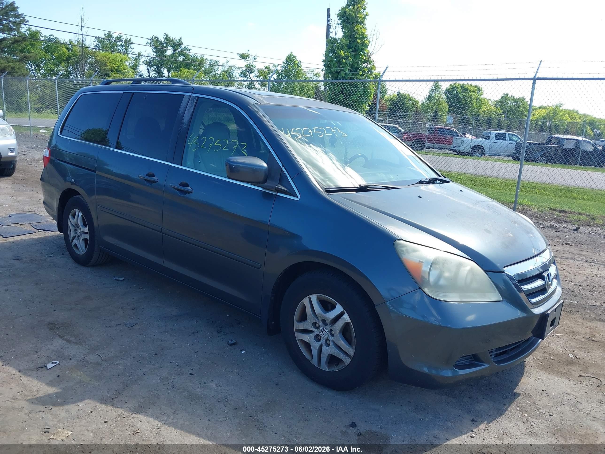 2006 Honda Odyssey Ex-l Gray vin: 5FNRL38786B442052