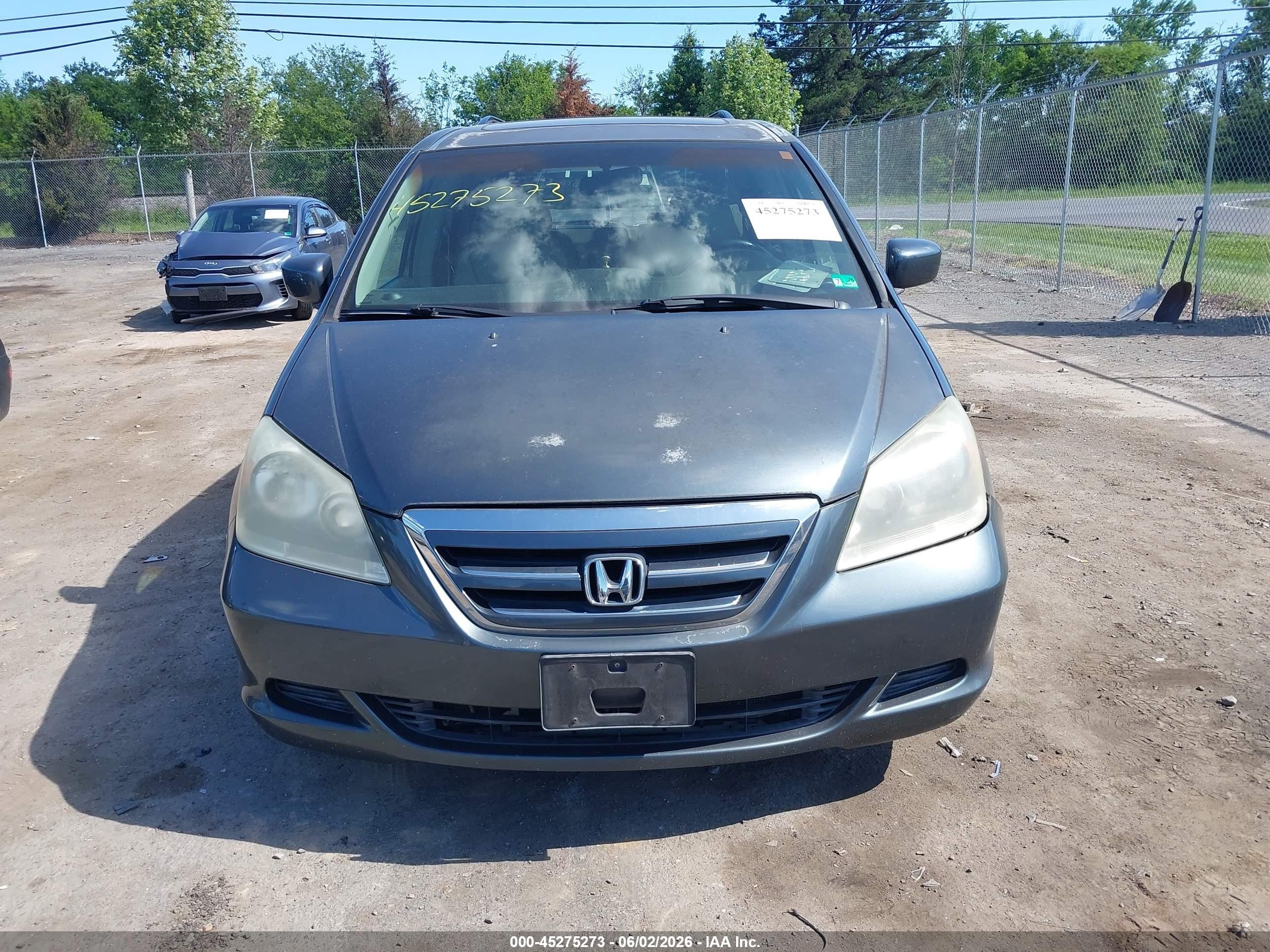 2006 Honda Odyssey Ex-l Gray vin: 5FNRL38786B442052