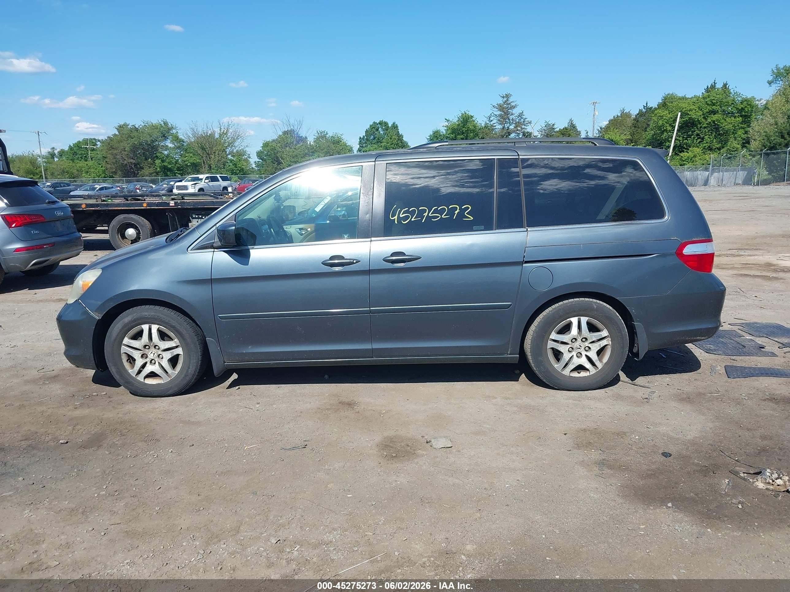 2006 Honda Odyssey Ex-l Gray vin: 5FNRL38786B442052