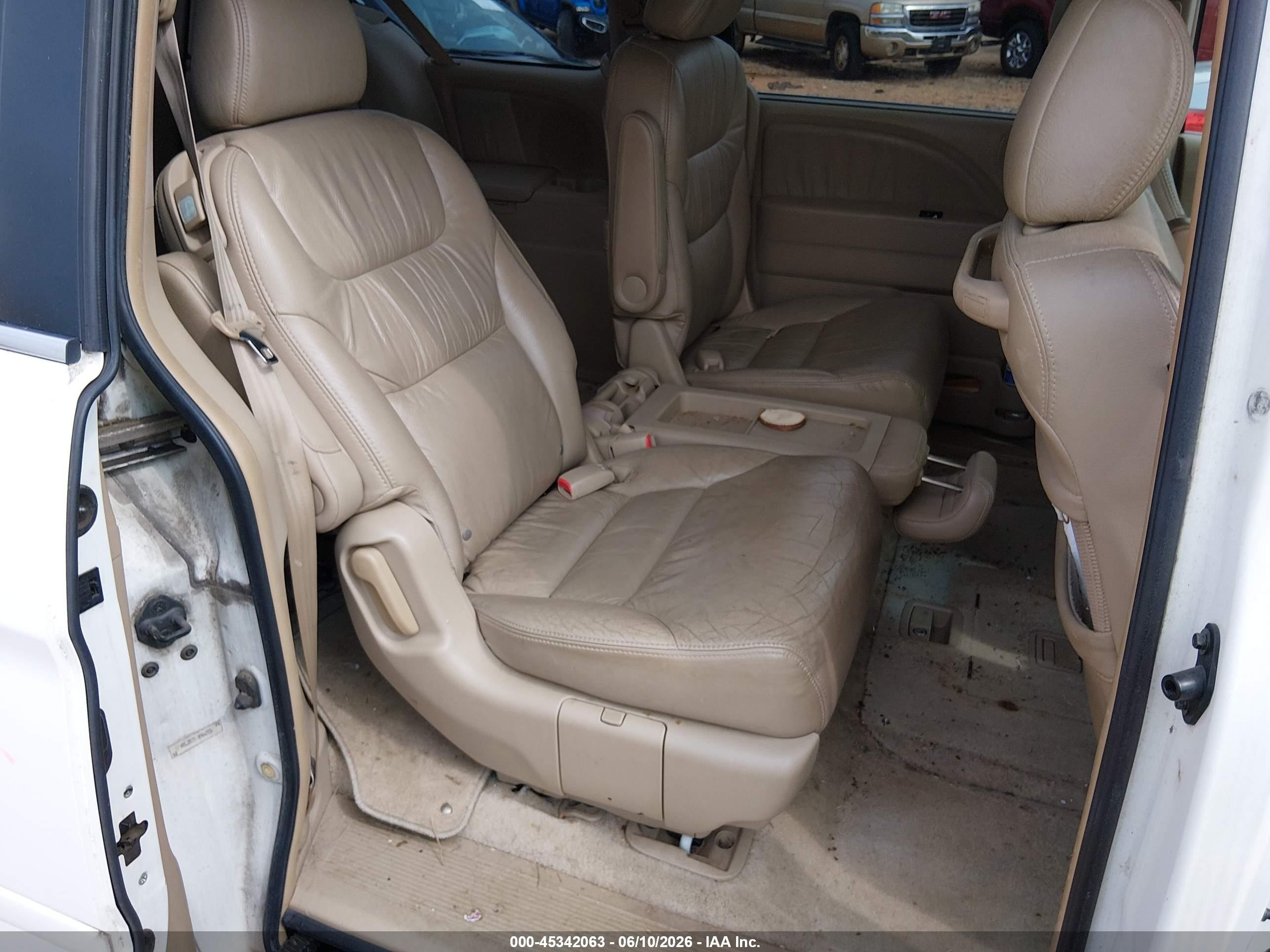 2006 Honda Odyssey Ex-l Белый vin: 5FNRL38786B462950