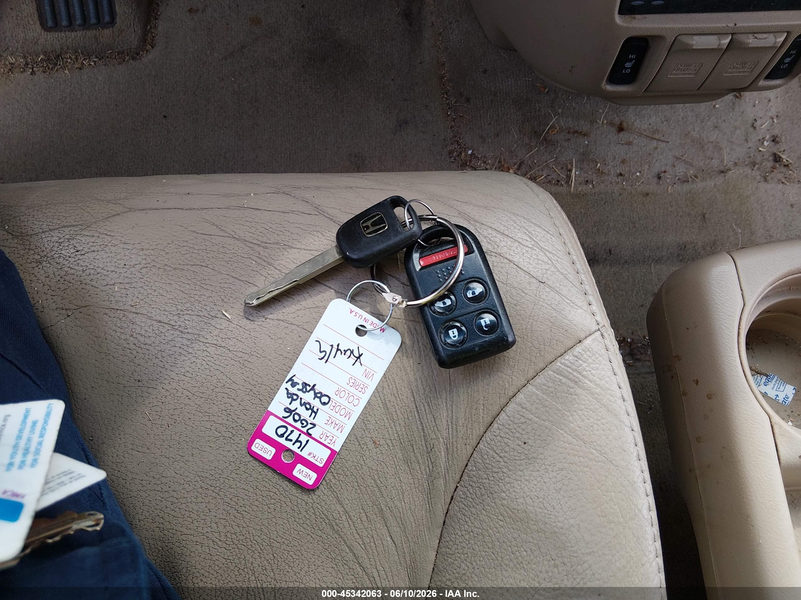 2006 Honda Odyssey Ex-l Белый vin: 5FNRL38786B462950