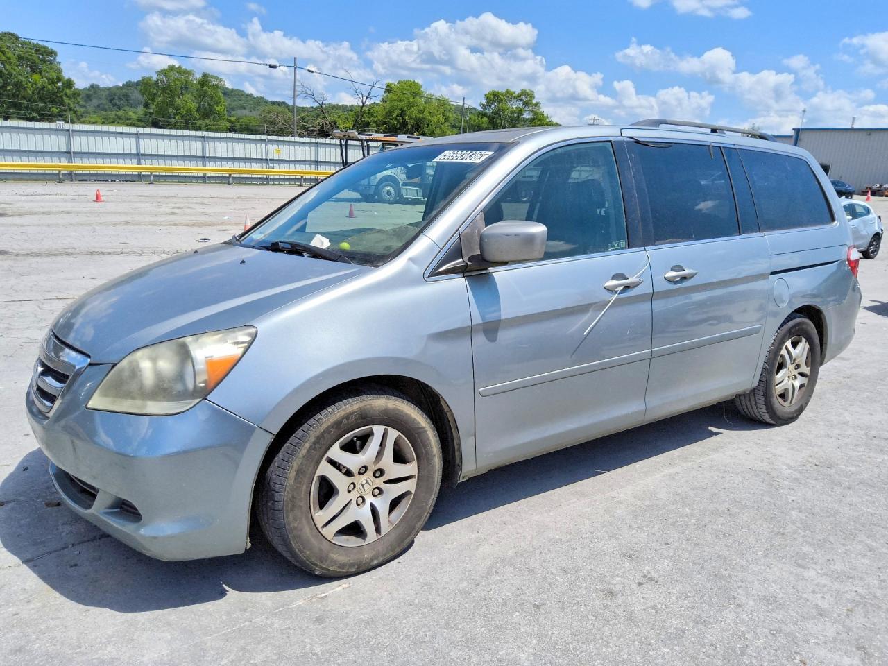 2007 Honda Odyssey Exl Gray vin: 5FNRL38787B012474