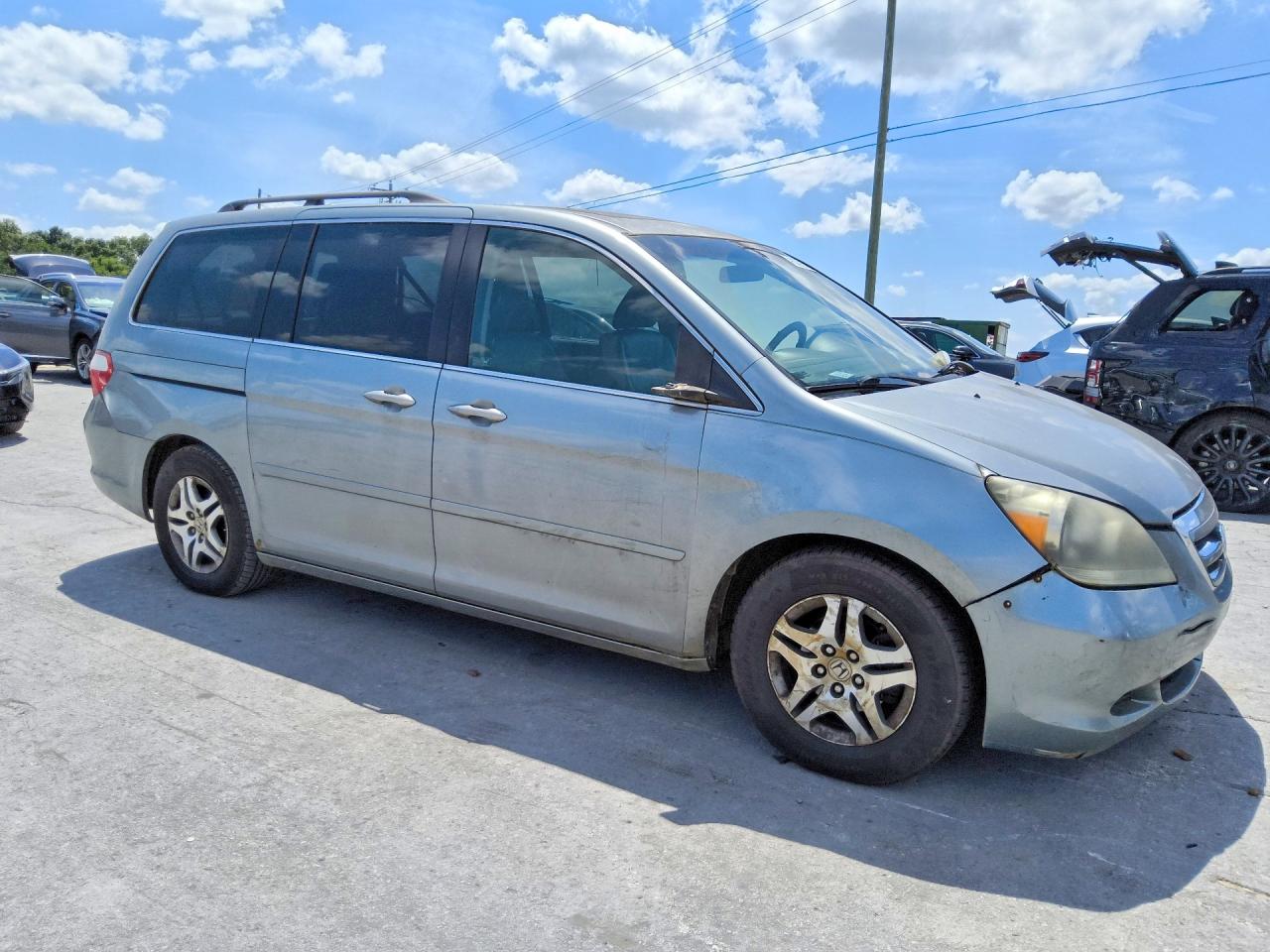 2007 Honda Odyssey Exl Gray vin: 5FNRL38787B012474