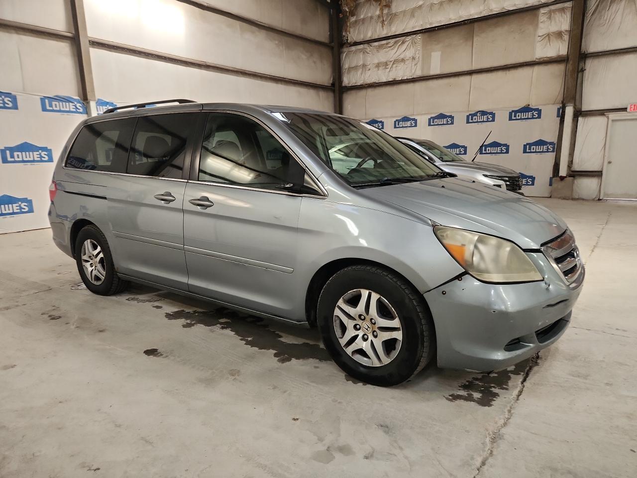 2007 Honda Odyssey Exl Gray vin: 5FNRL38787B012474 Damage: Right Rocker Panel Molding, Bent, Replacement Required