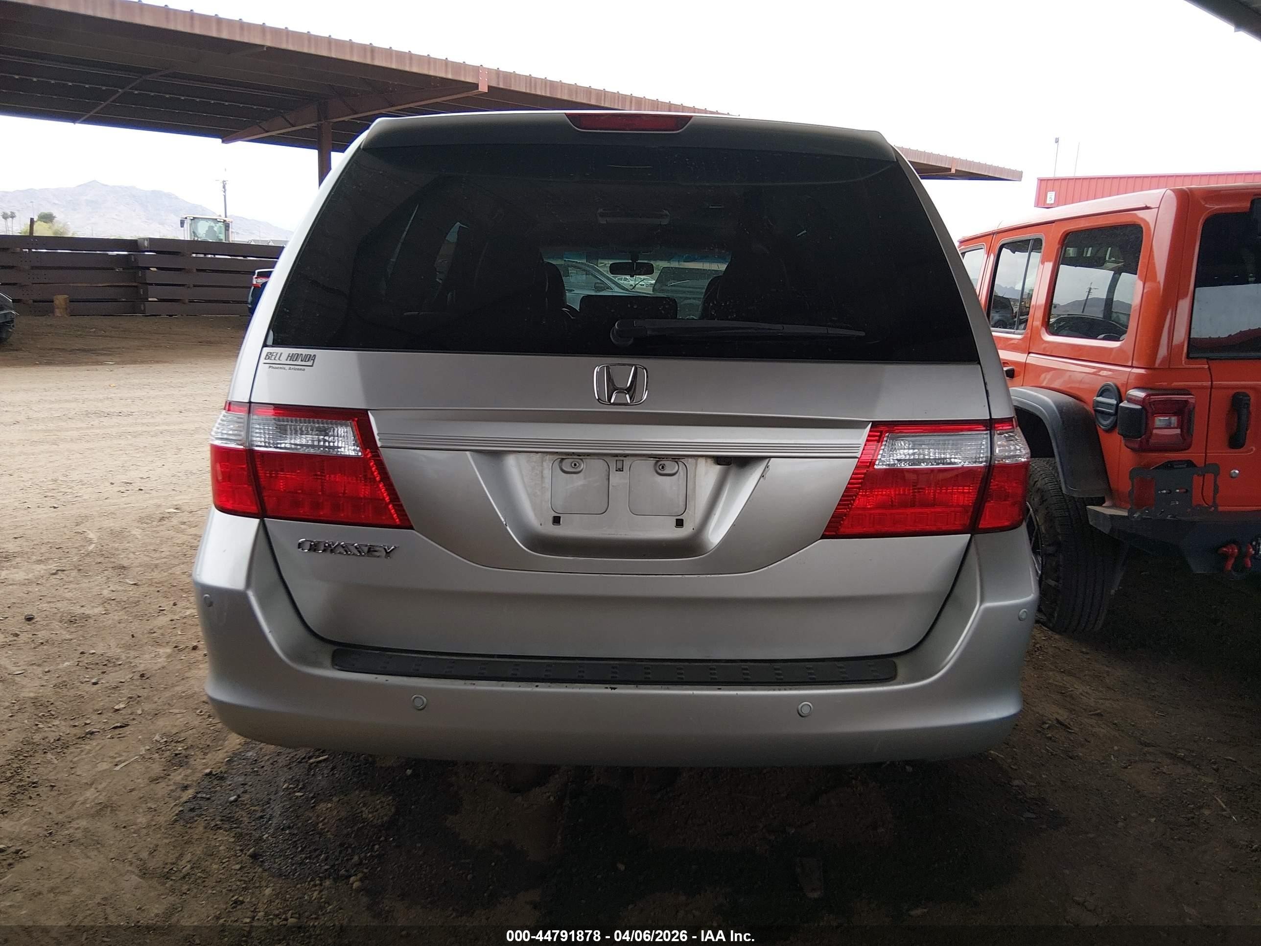 2007 Honda Odyssey Ex-l Silver vin: 5FNRL38787B047340