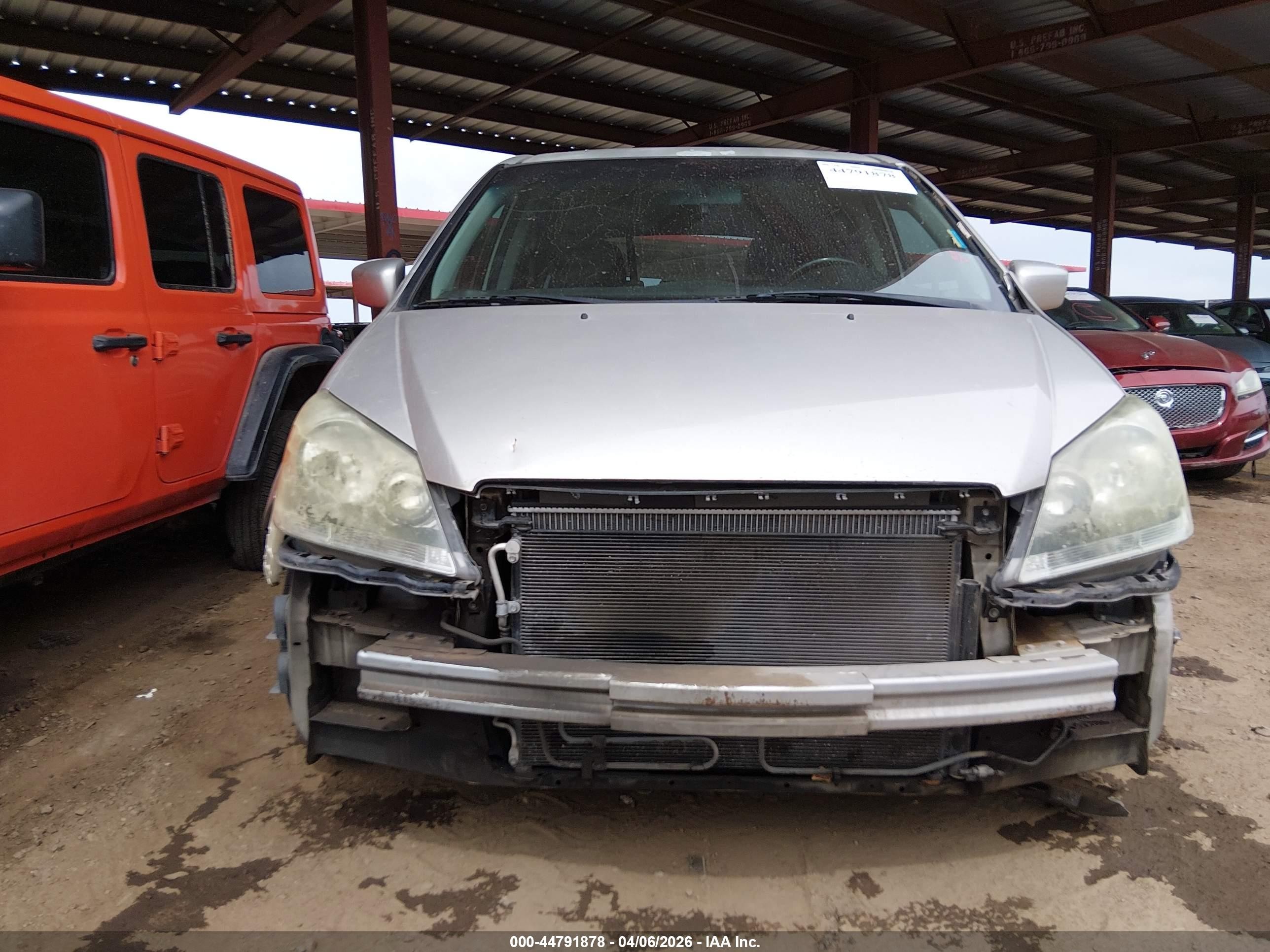 2007 Honda Odyssey Ex-l Silver vin: 5FNRL38787B047340