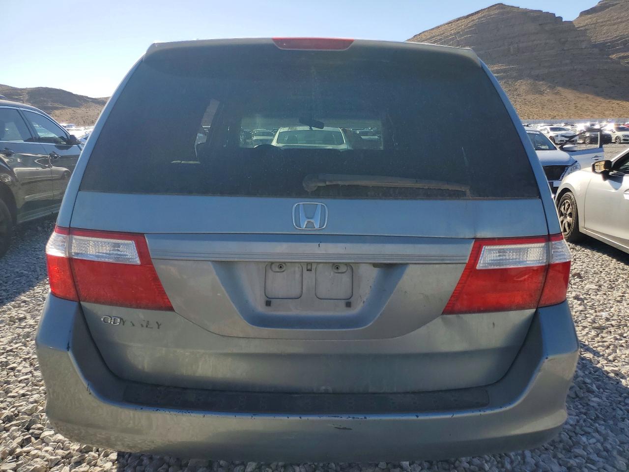 2007 Honda Odyssey Exl Blue vin: 5FNRL38787B054675
