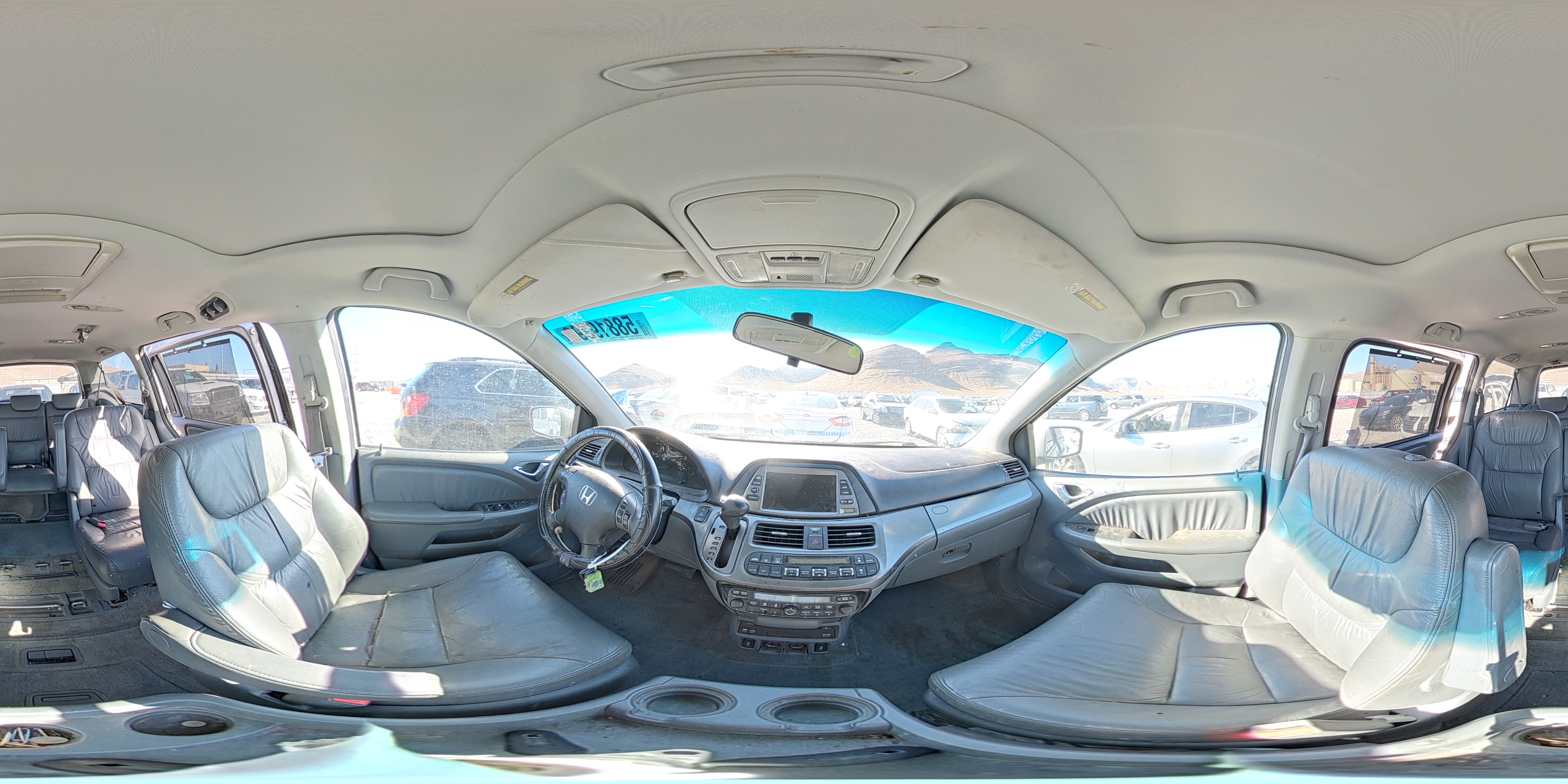 2007 Honda Odyssey Exl Blue vin: 5FNRL38787B054675