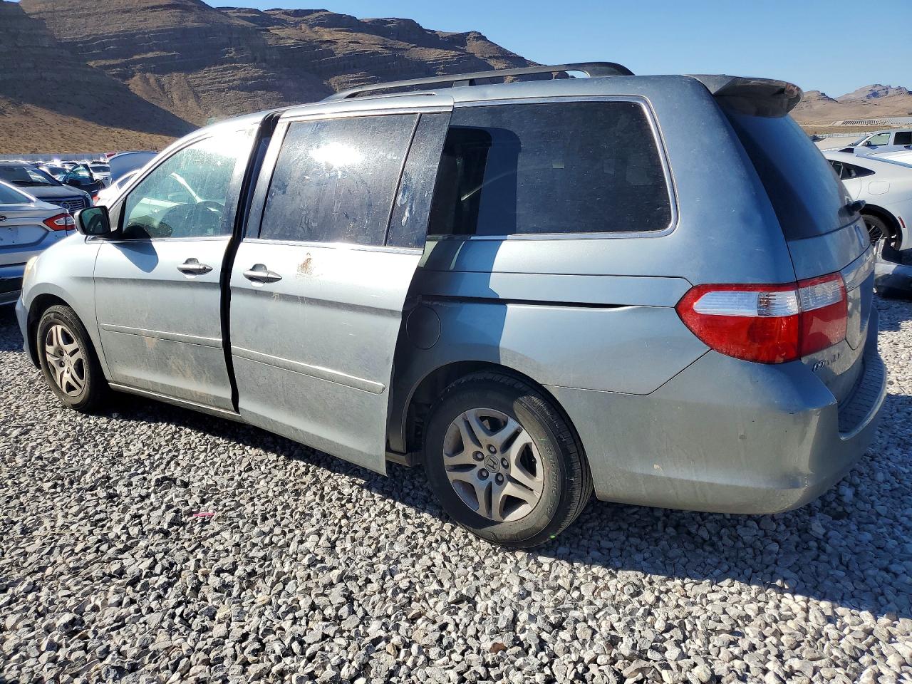 2007 Honda Odyssey Exl Blue vin: 5FNRL38787B054675