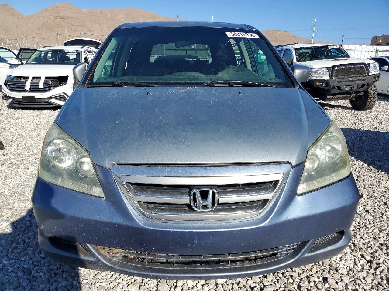 2007 Honda Odyssey Exl Blue vin: 5FNRL38787B054675