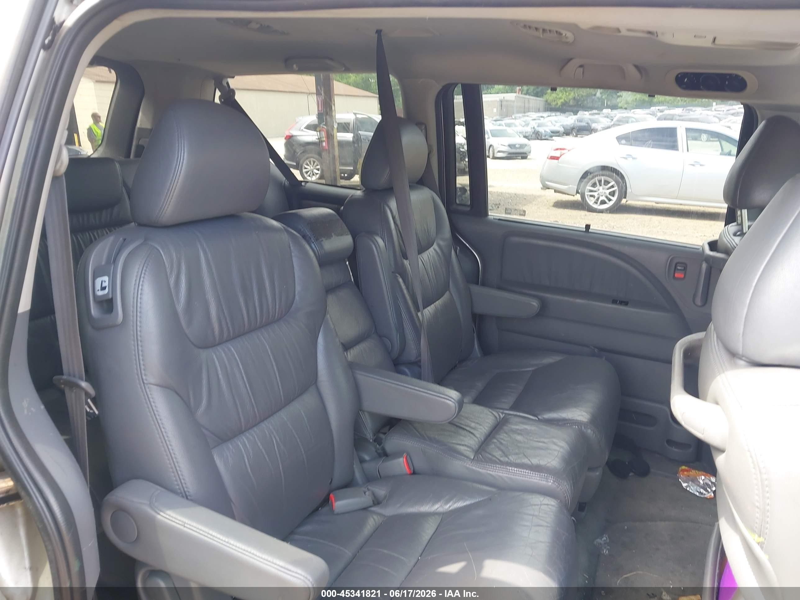 2007 Honda Odyssey Ex-l Gray vin: 5FNRL38787B064641