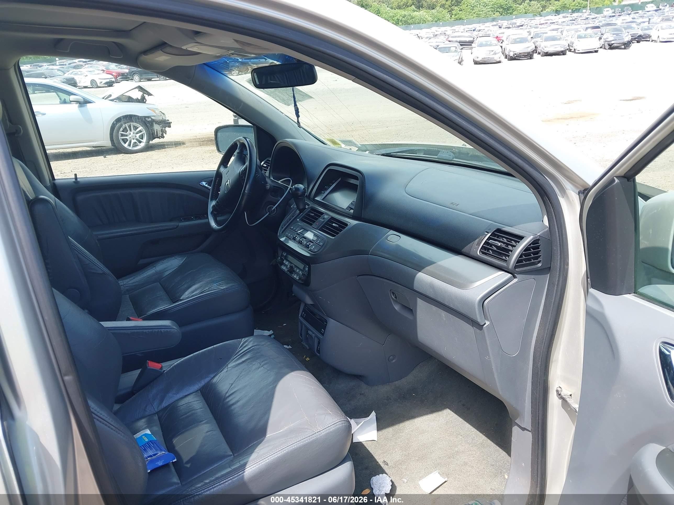 2007 Honda Odyssey Ex-l Gray vin: 5FNRL38787B064641