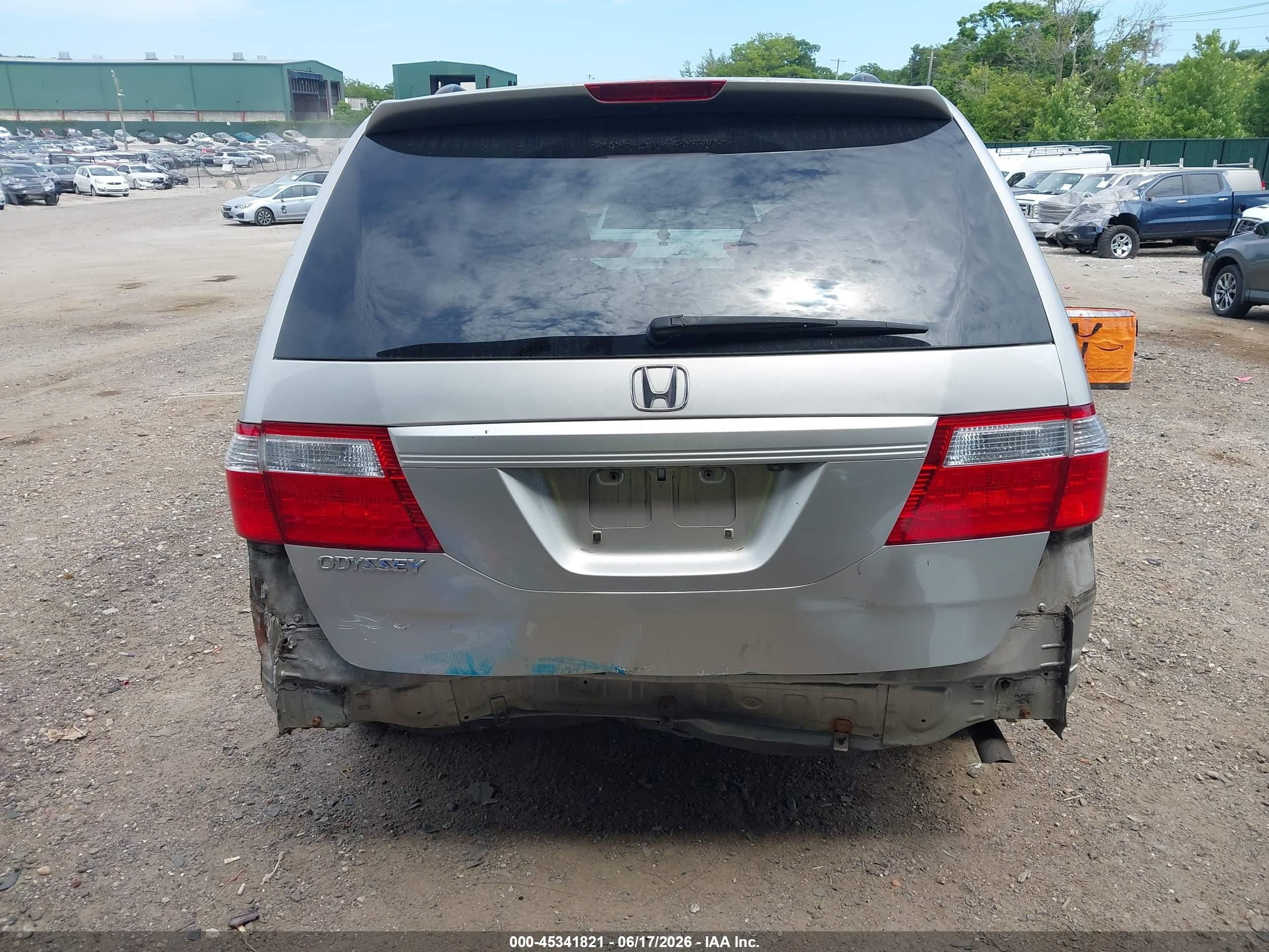 2007 Honda Odyssey Ex-l Gray vin: 5FNRL38787B064641