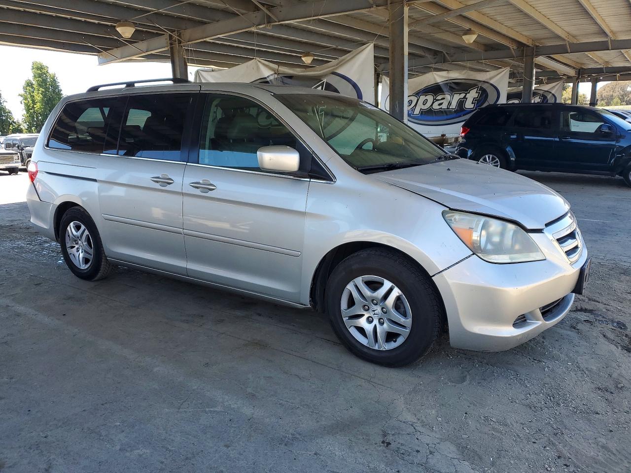 2007 Honda Odyssey Exl Silver vin: 5FNRL38787B077065