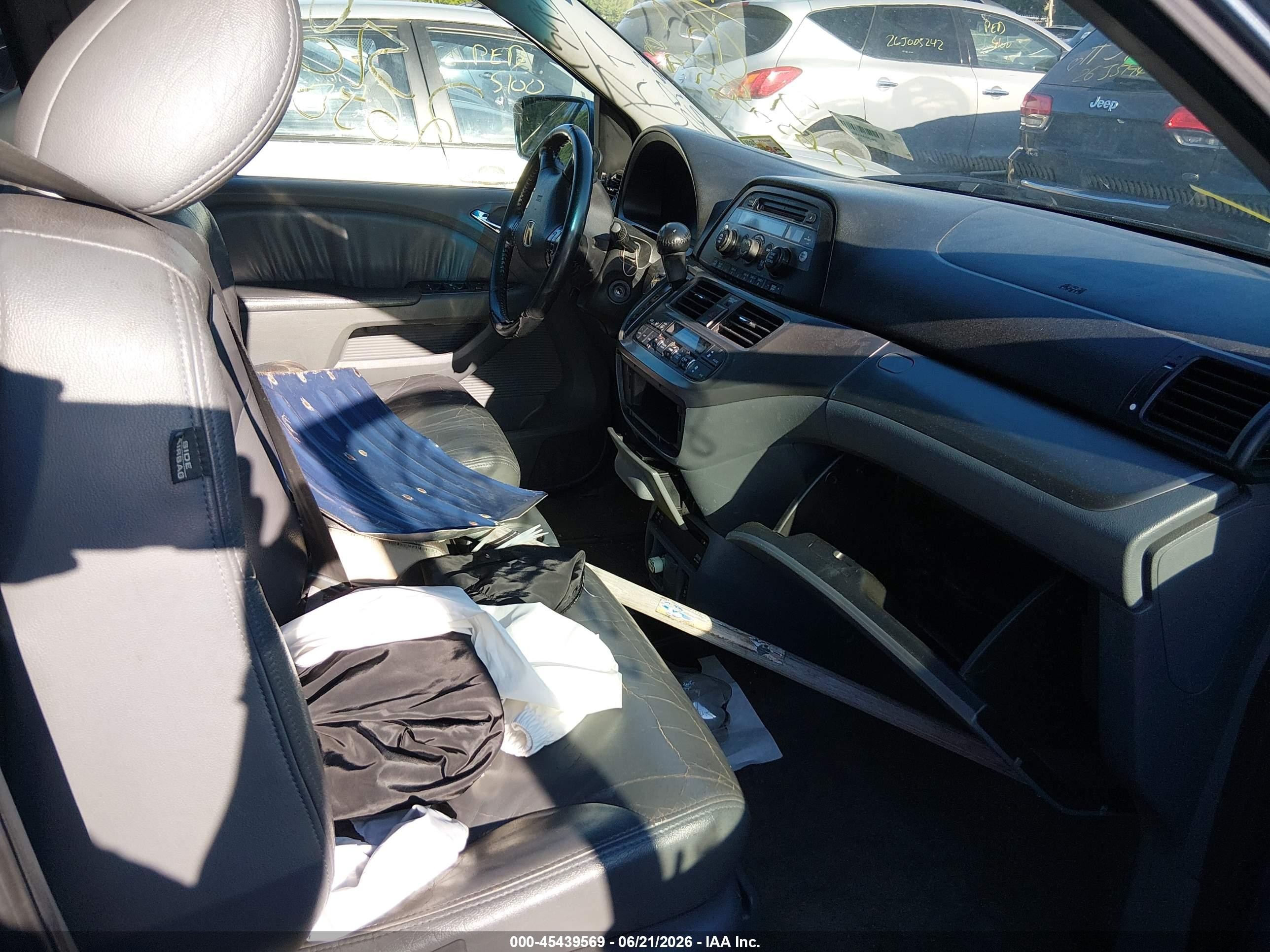 2007 Honda Odyssey Ex-l Blue vin: 5FNRL38787B078300