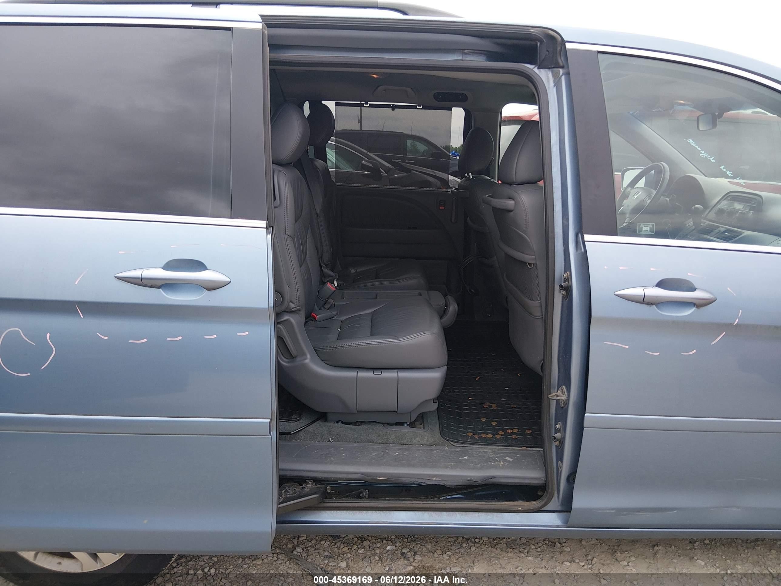 2007 Honda Odyssey Ex-l Light Blue vin: 5FNRL38787B133389
