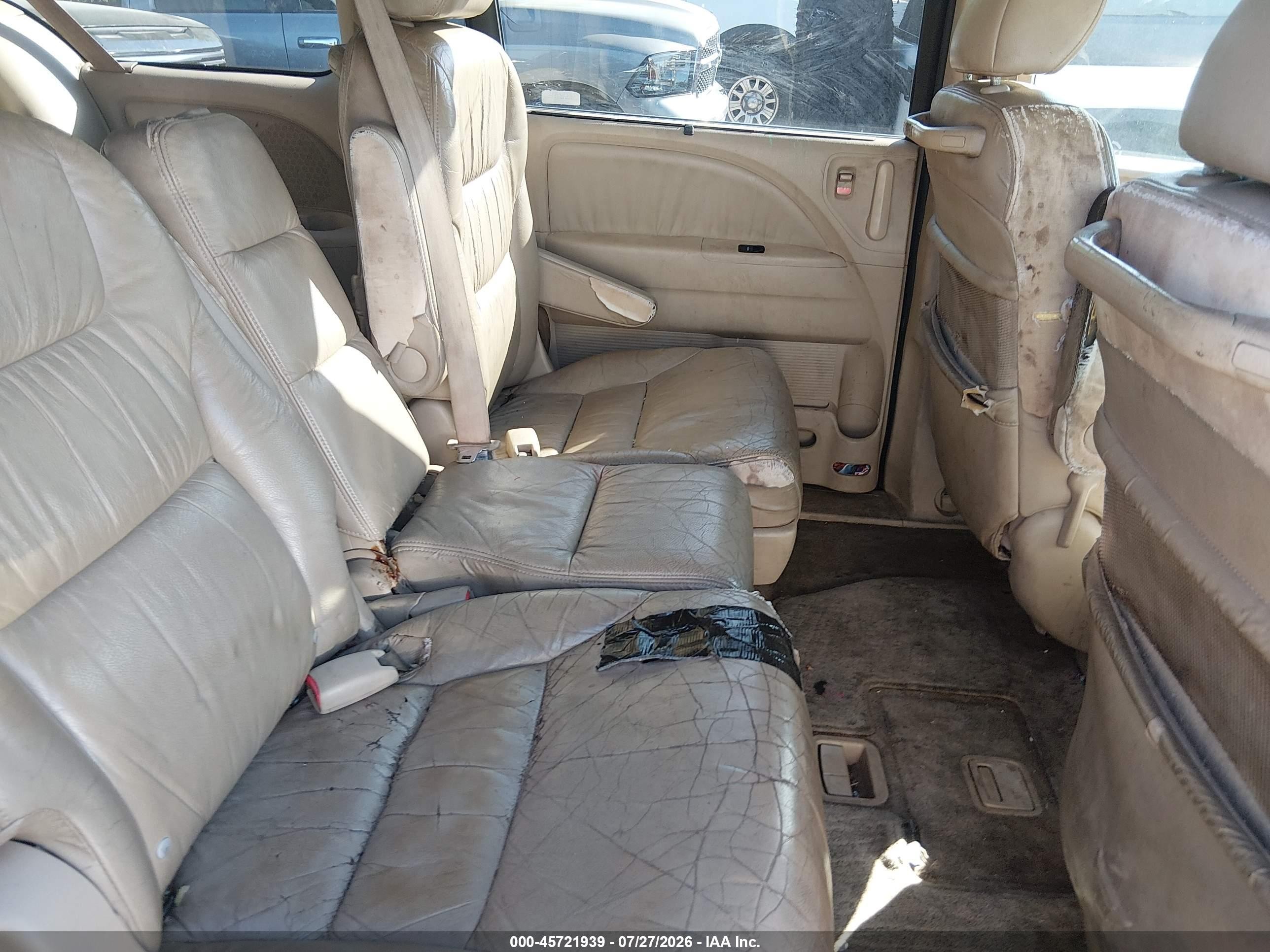 2007 Honda Odyssey Ex-l Burgundy vin: 5FNRL38787B140505