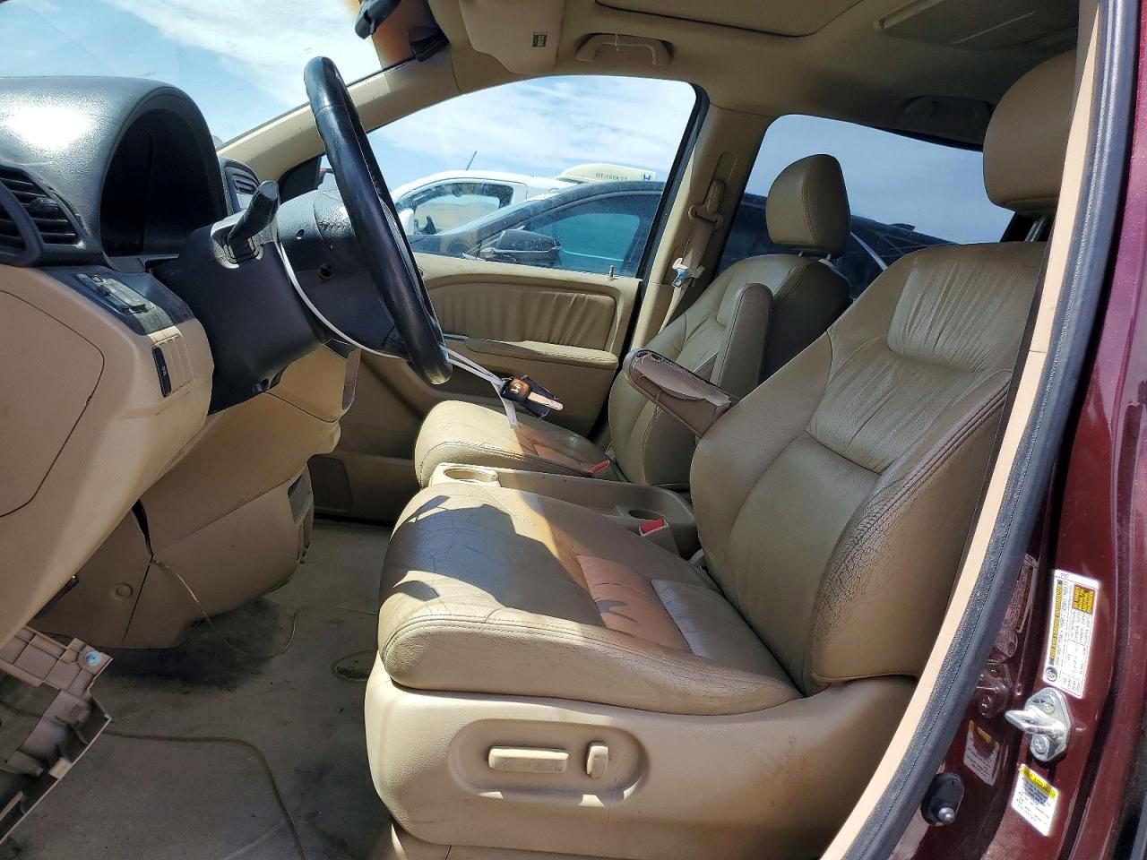2007 Honda Odyssey Exl Бордовый vin: 5FNRL38787B436978