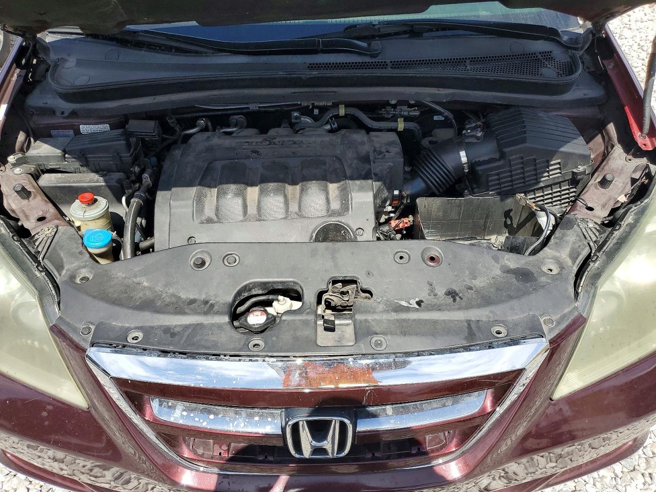 2007 Honda Odyssey Exl Бордовый vin: 5FNRL38787B436978