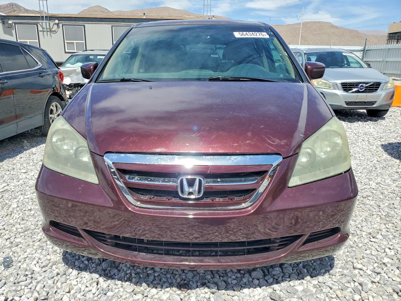 2007 Honda Odyssey Exl Бордовый vin: 5FNRL38787B436978