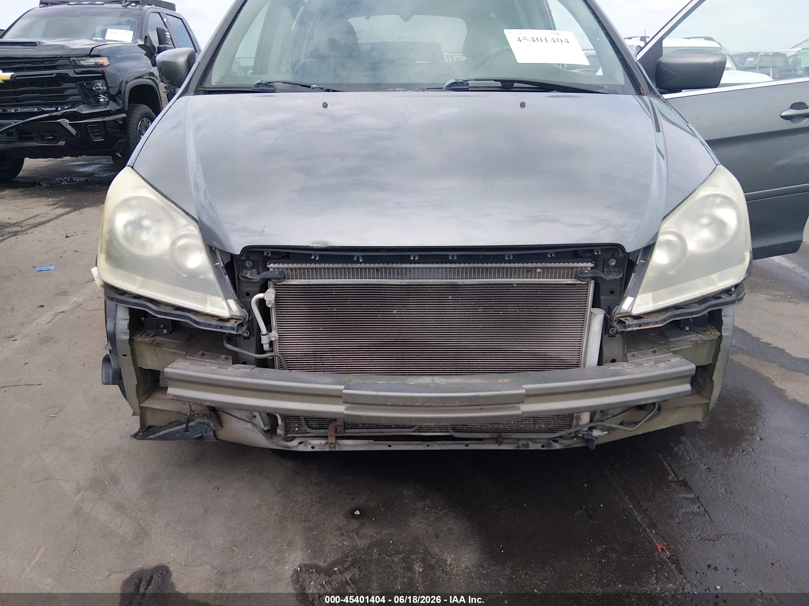 2007 Honda Odyssey Ex-l Gray vin: 5FNRL38787B447513
