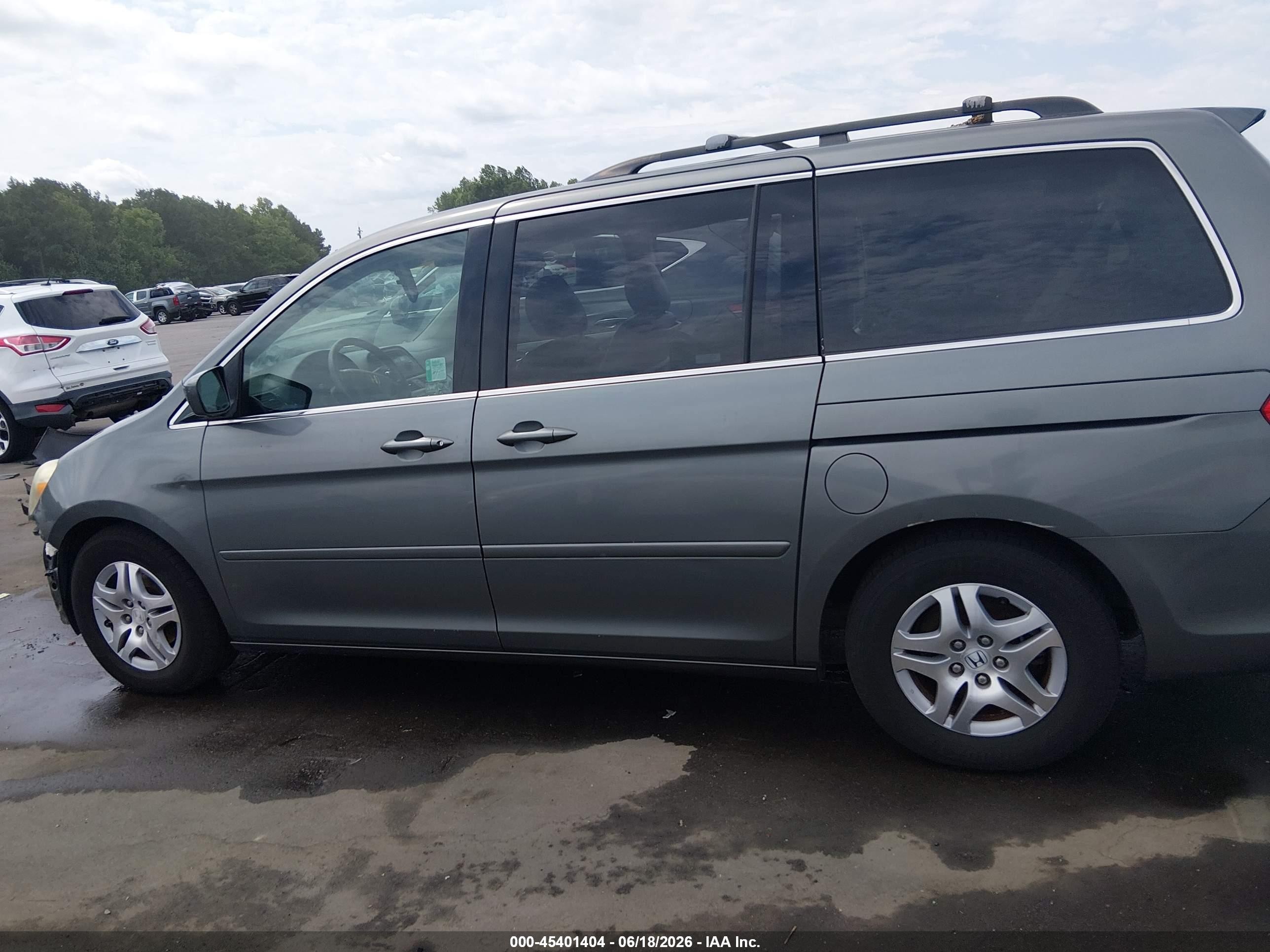 2007 Honda Odyssey Ex-l Gray vin: 5FNRL38787B447513