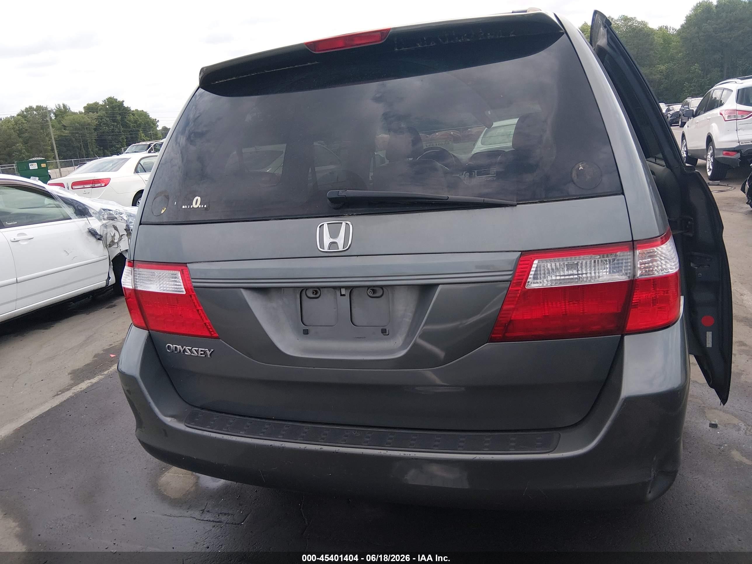 2007 Honda Odyssey Ex-l Gray vin: 5FNRL38787B447513