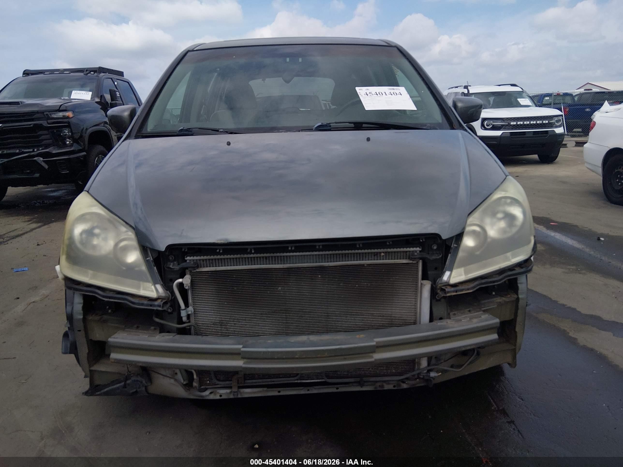 2007 Honda Odyssey Ex-l Gray vin: 5FNRL38787B447513