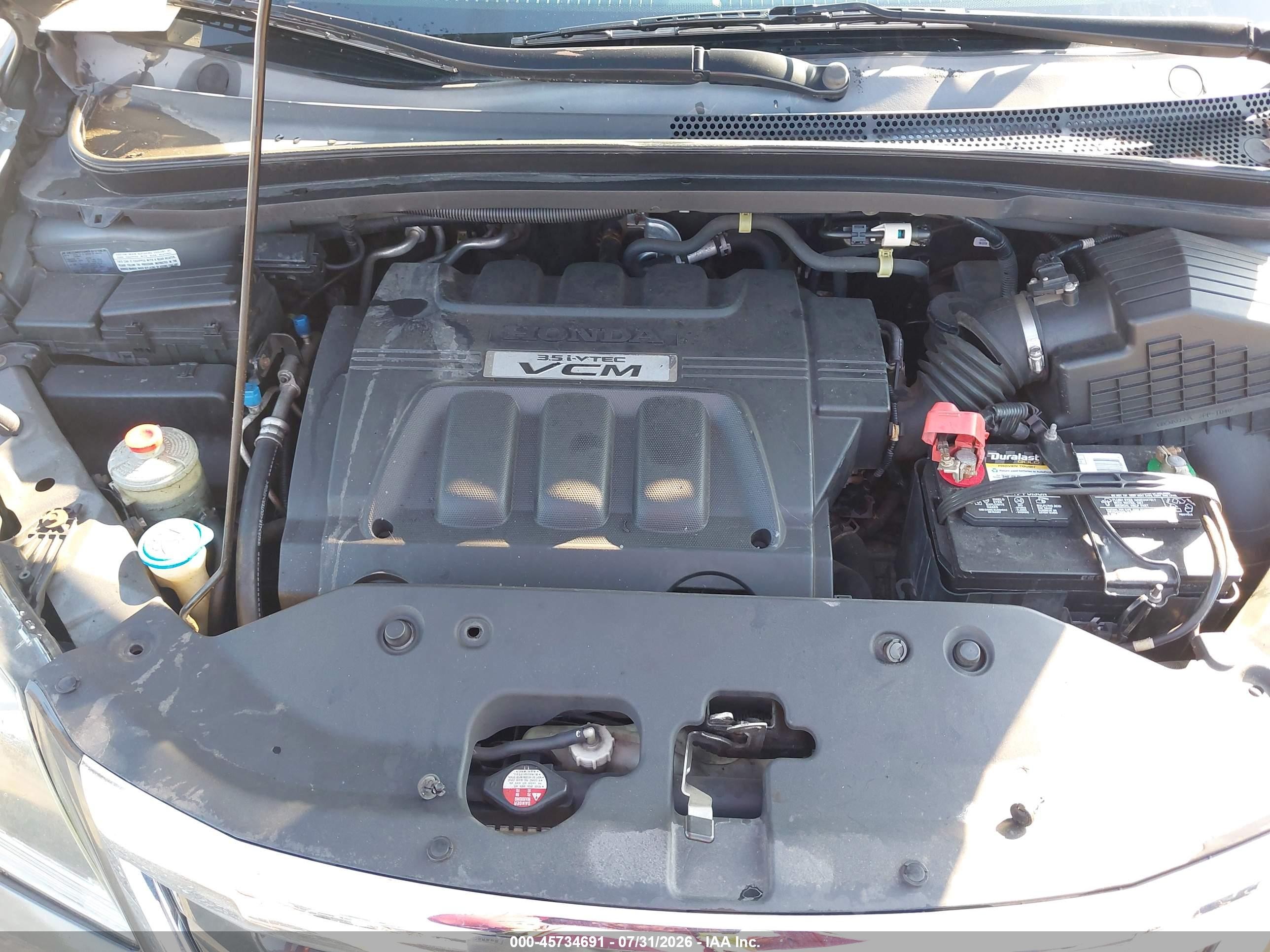 2008 Honda Odyssey Ex-l Gray vin: 5FNRL38788B021628