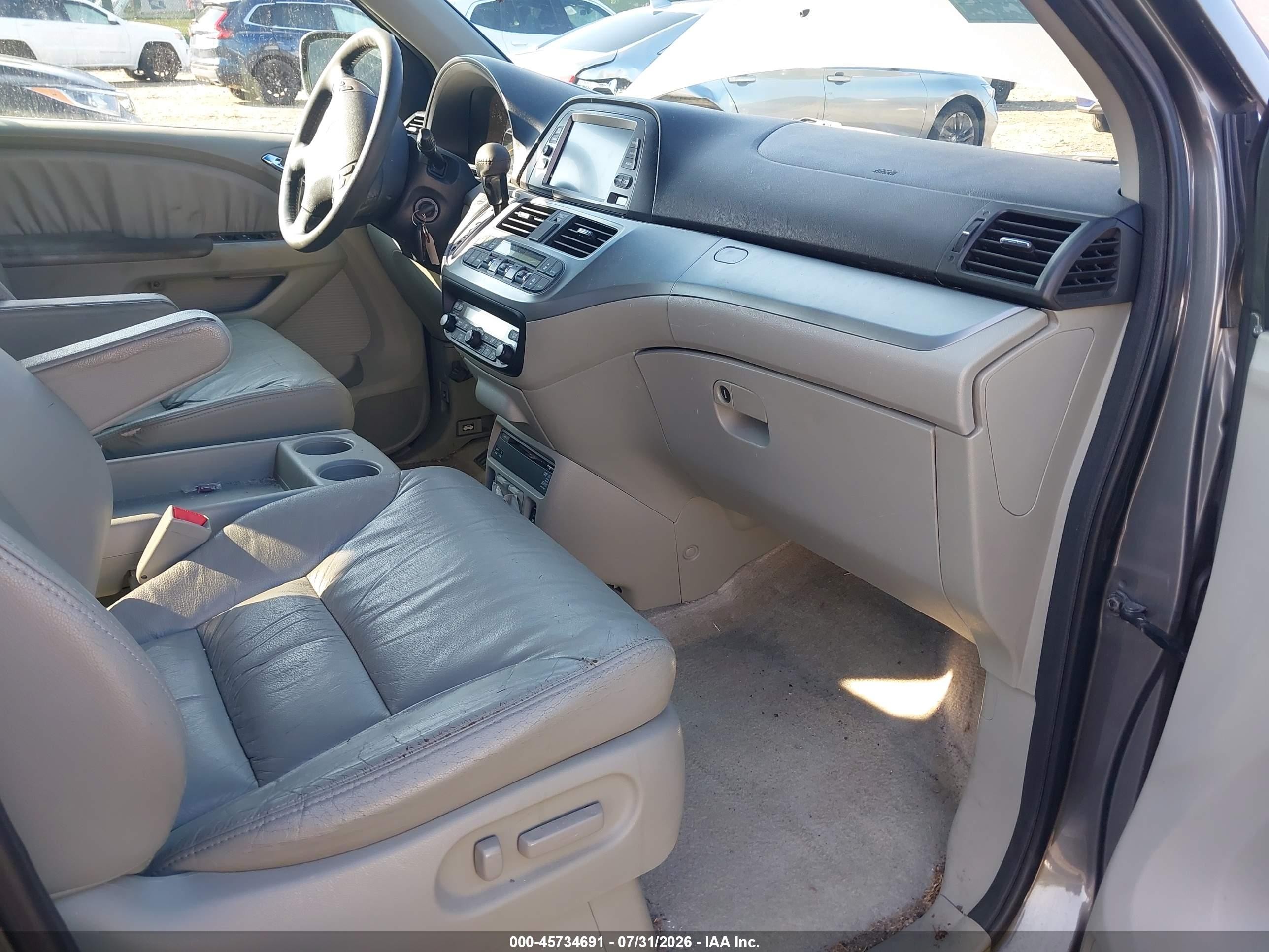 2008 Honda Odyssey Ex-l Gray vin: 5FNRL38788B021628