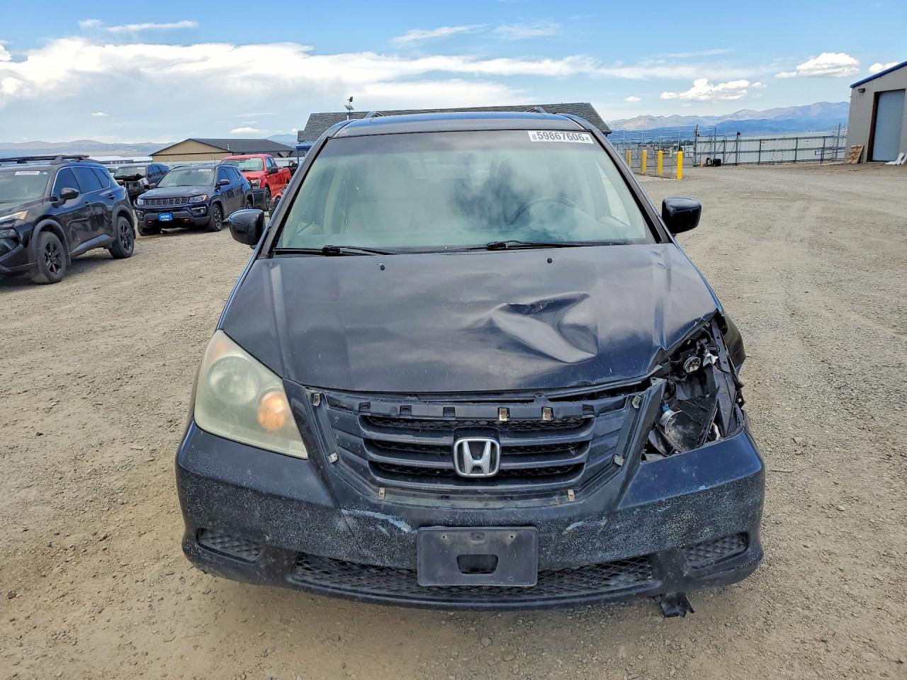 2008 Honda Odyssey Exl Black vin: 5FNRL38788B035870