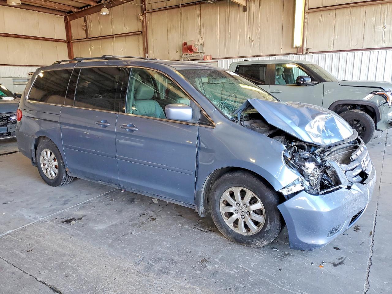 2008 Honda Odyssey Exl Blue vin: 5FNRL38788B074829