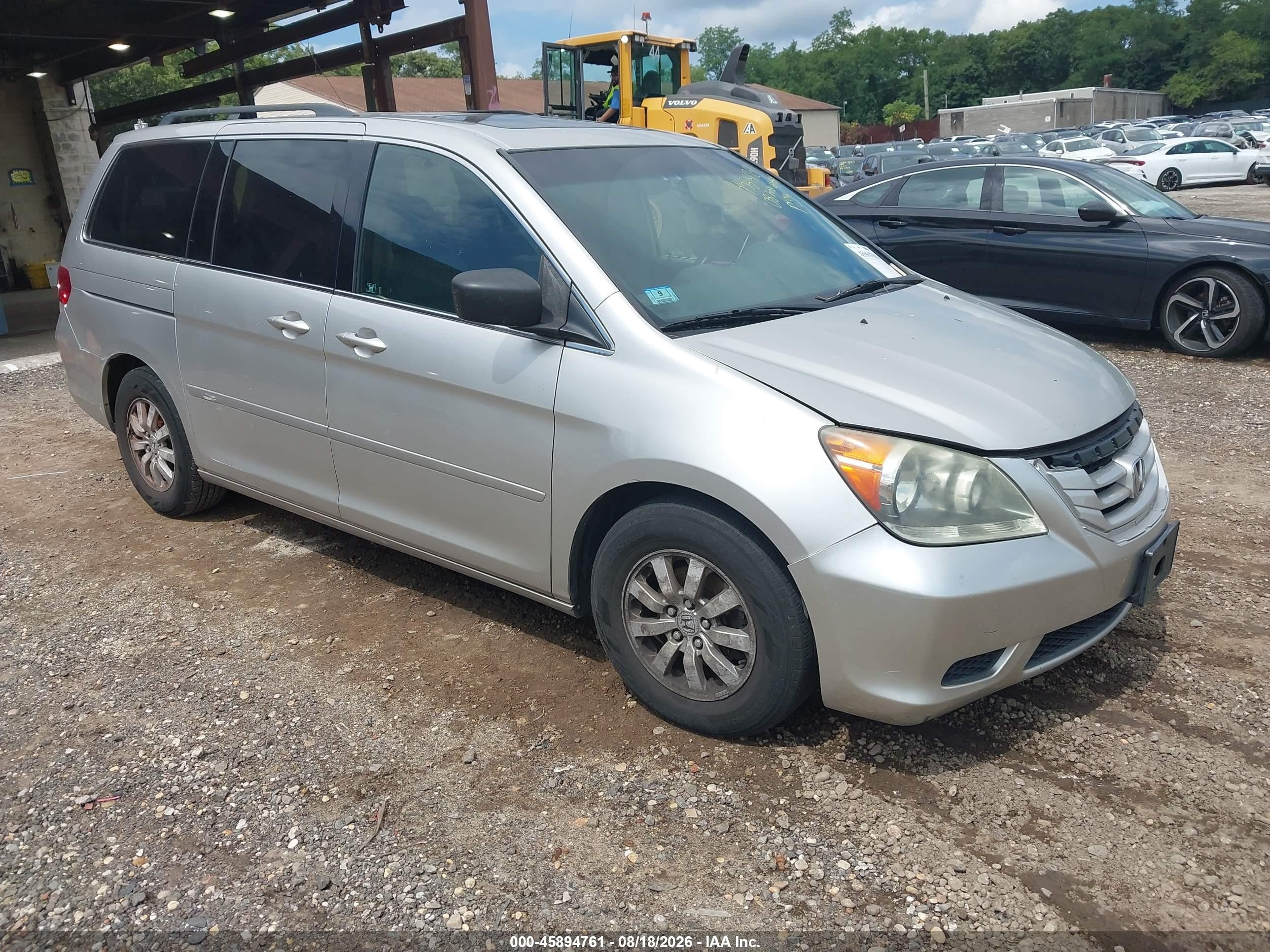 2008 Honda Odyssey Ex-l Gray vin: 5FNRL38788B095941